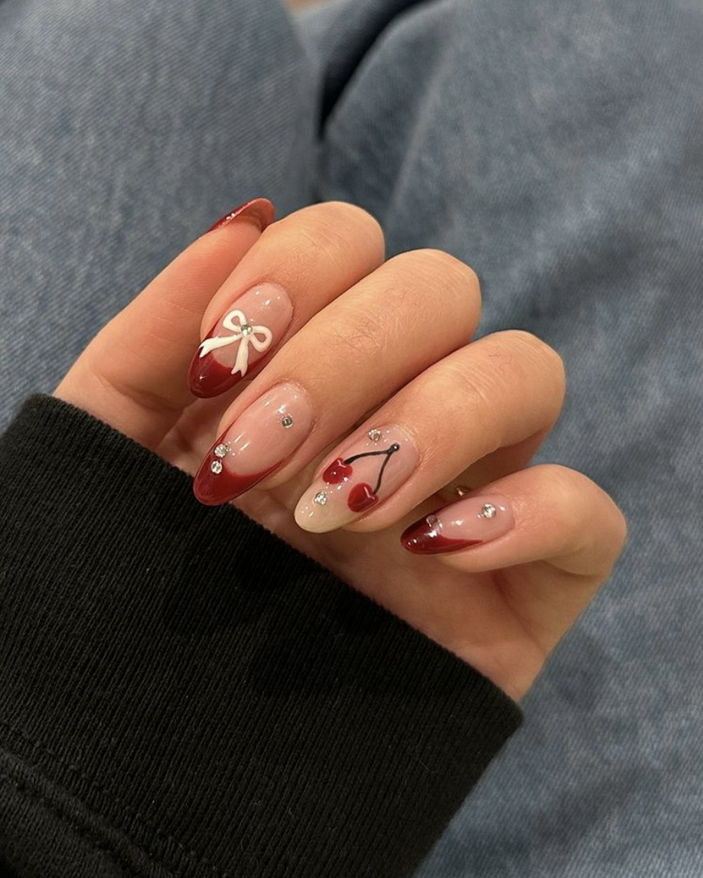 red nails