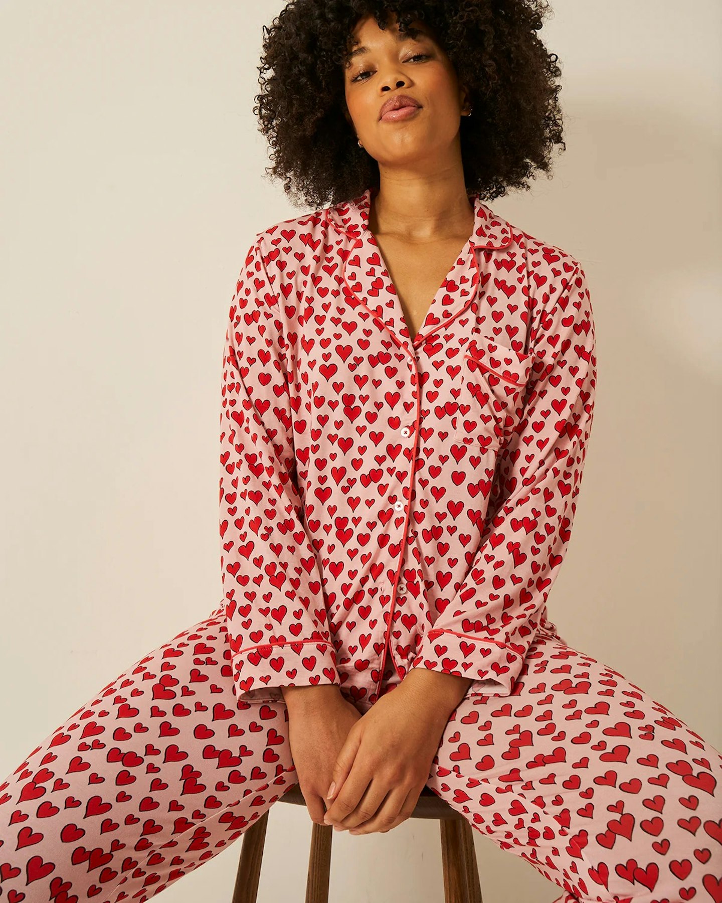 stripe and stare heart sets pyjamas 