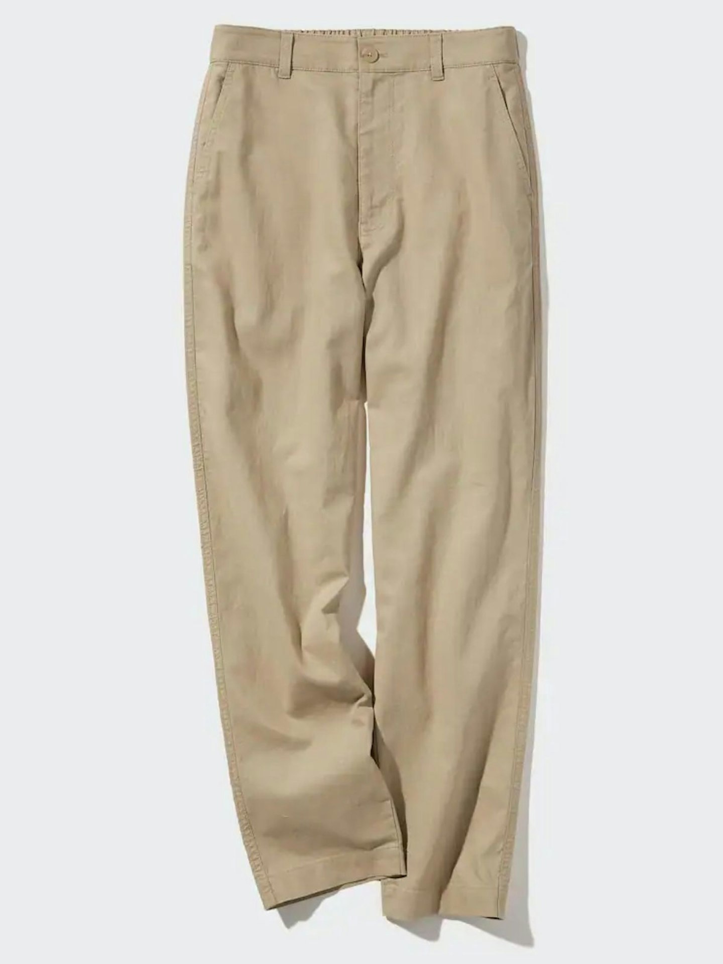 Uniqlo Linen Cotton Blend Tapered Trousers