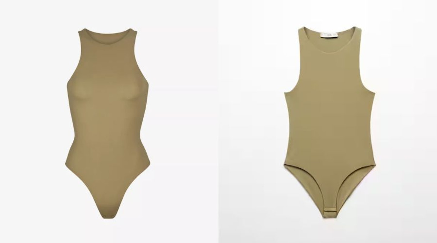 skims khaki bodysuit dupe 