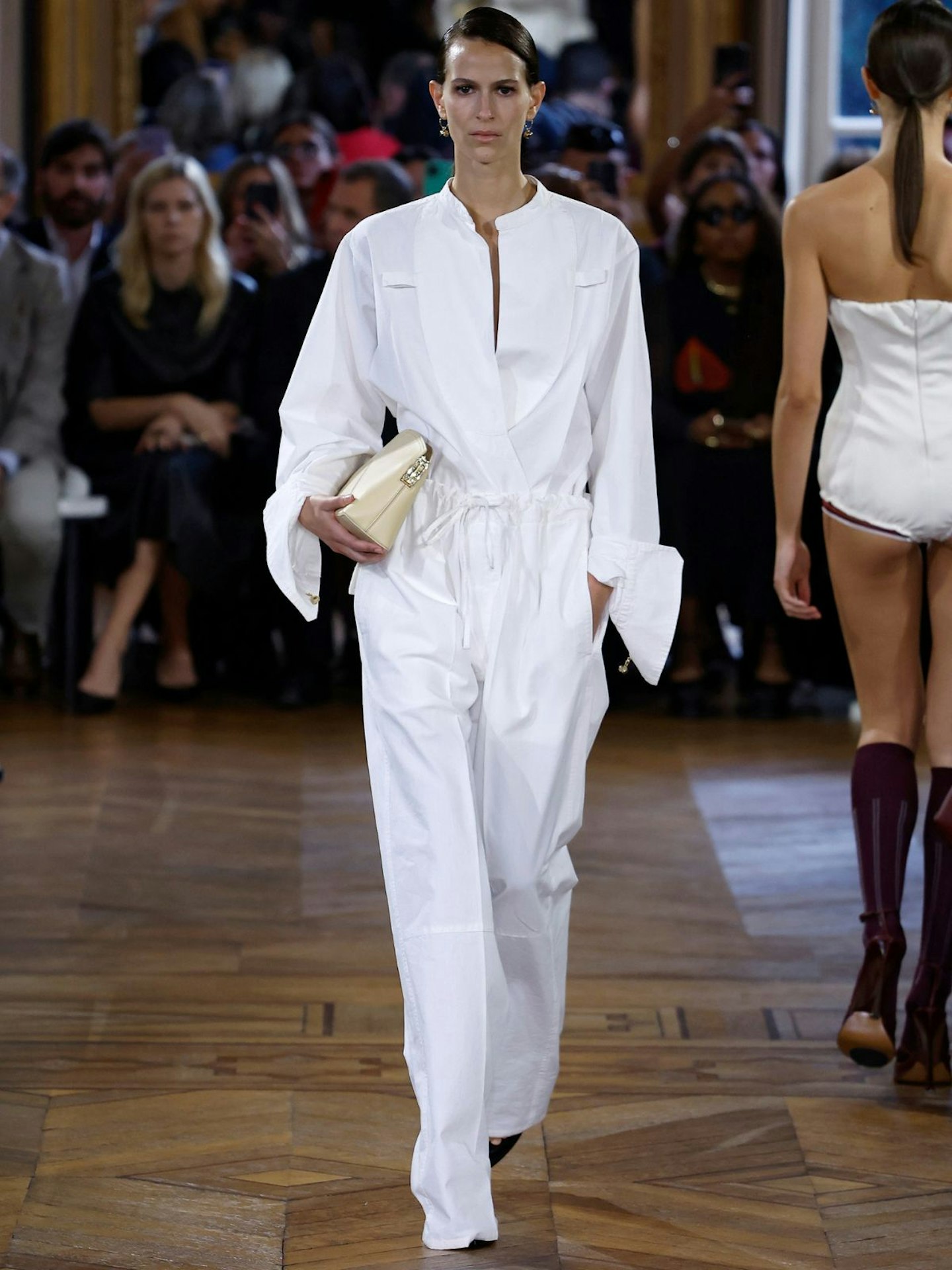 Victoria Beckham SS24 show featured linen trousers