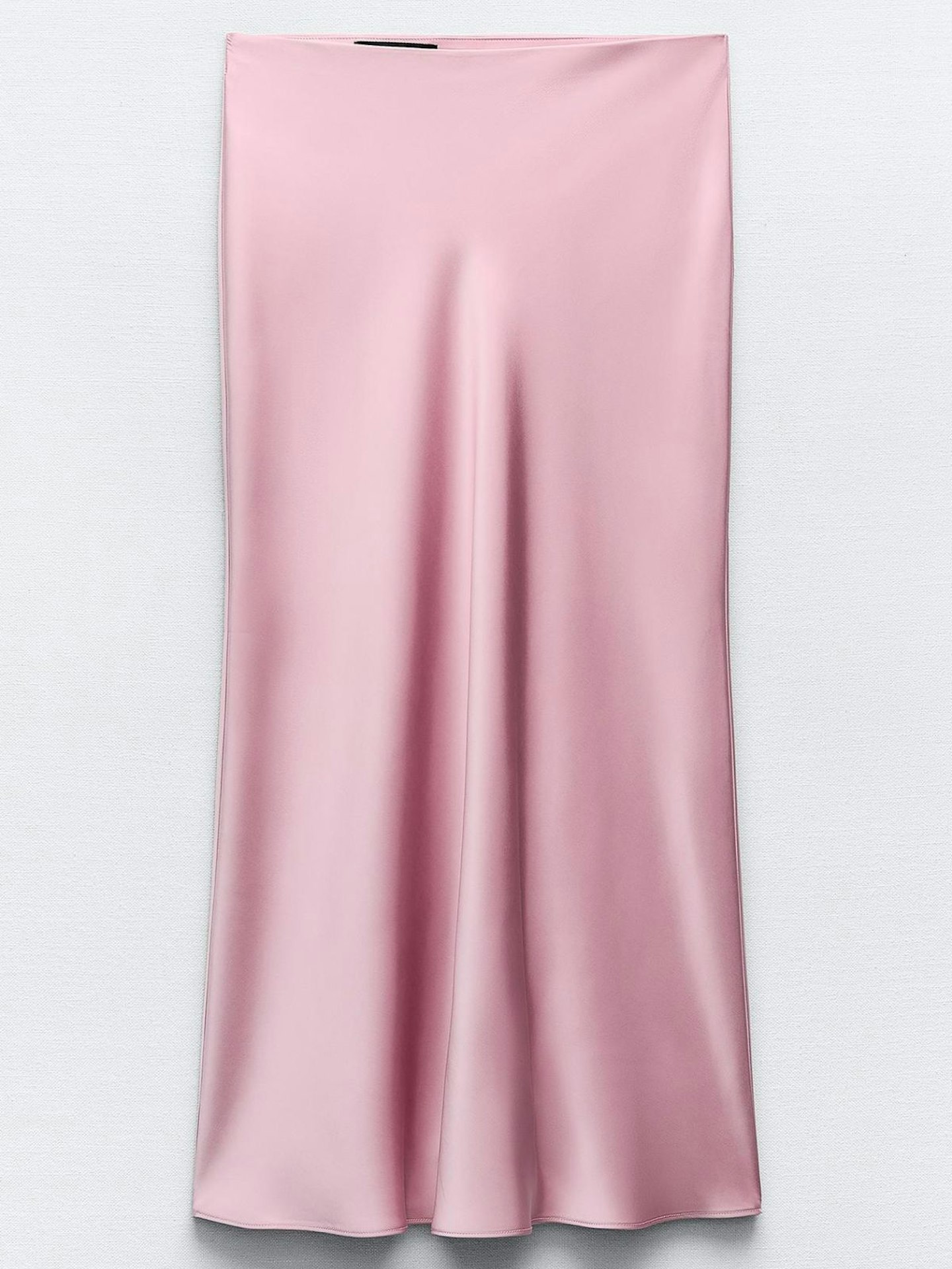 Zara Satin Midi Skirt