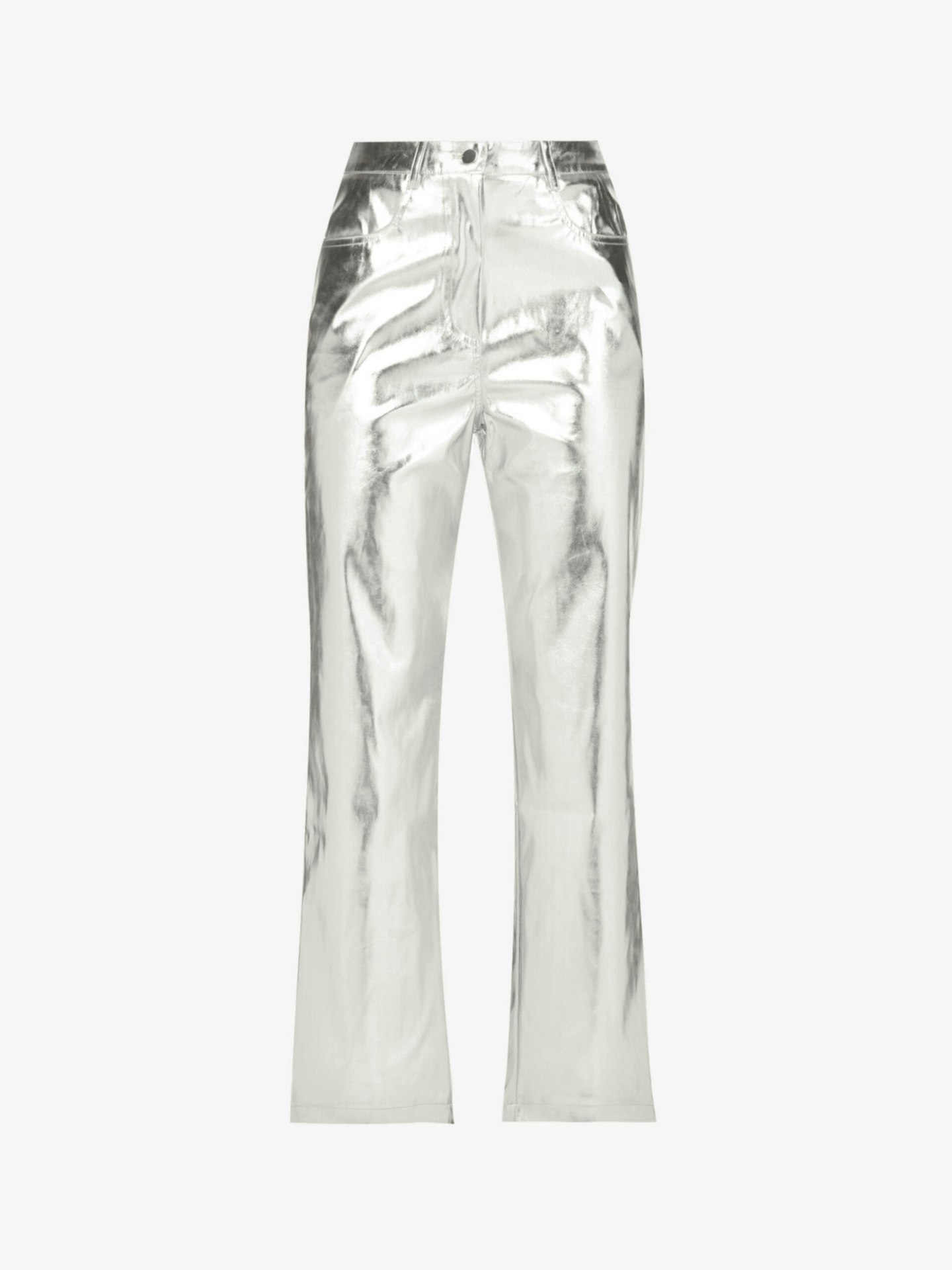 Amy Lynn, Lupe Straight-Leg High-Rise Faux-Leather Trousers