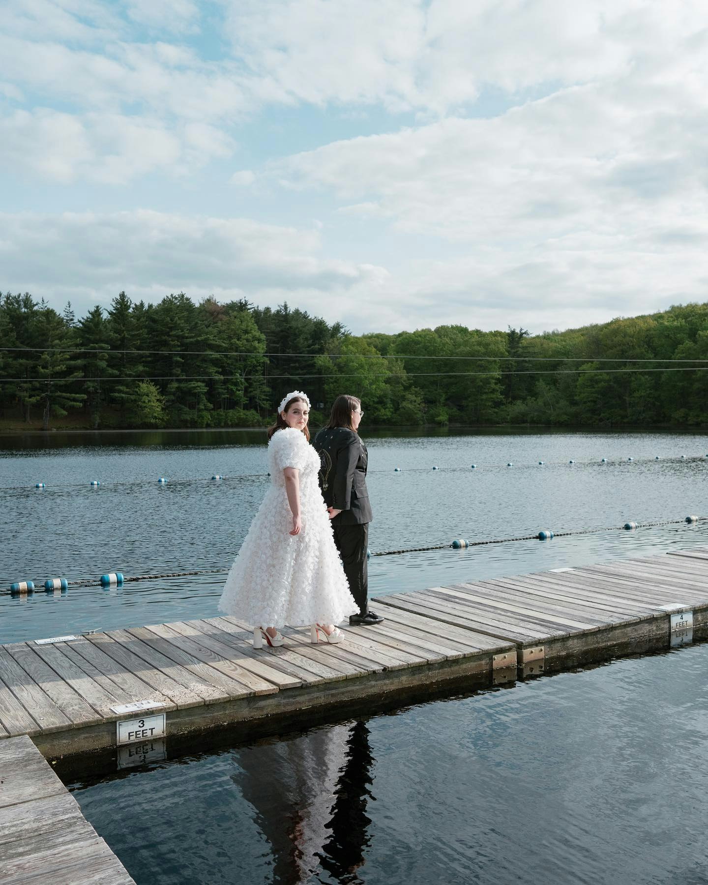 Beanie Feldstein wedding dress