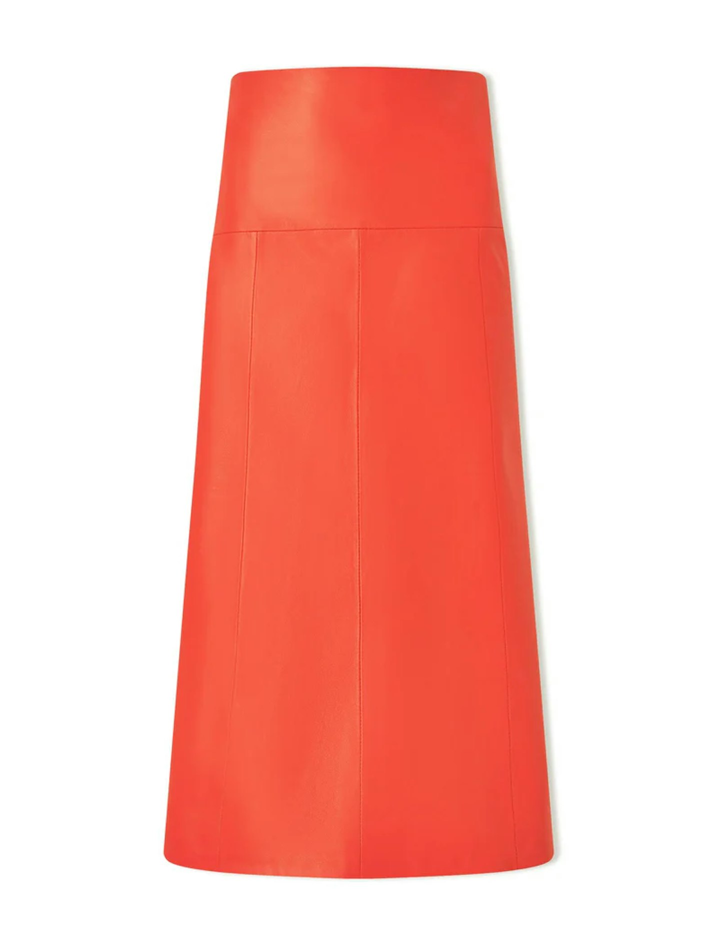 cefinn red leather skirt 