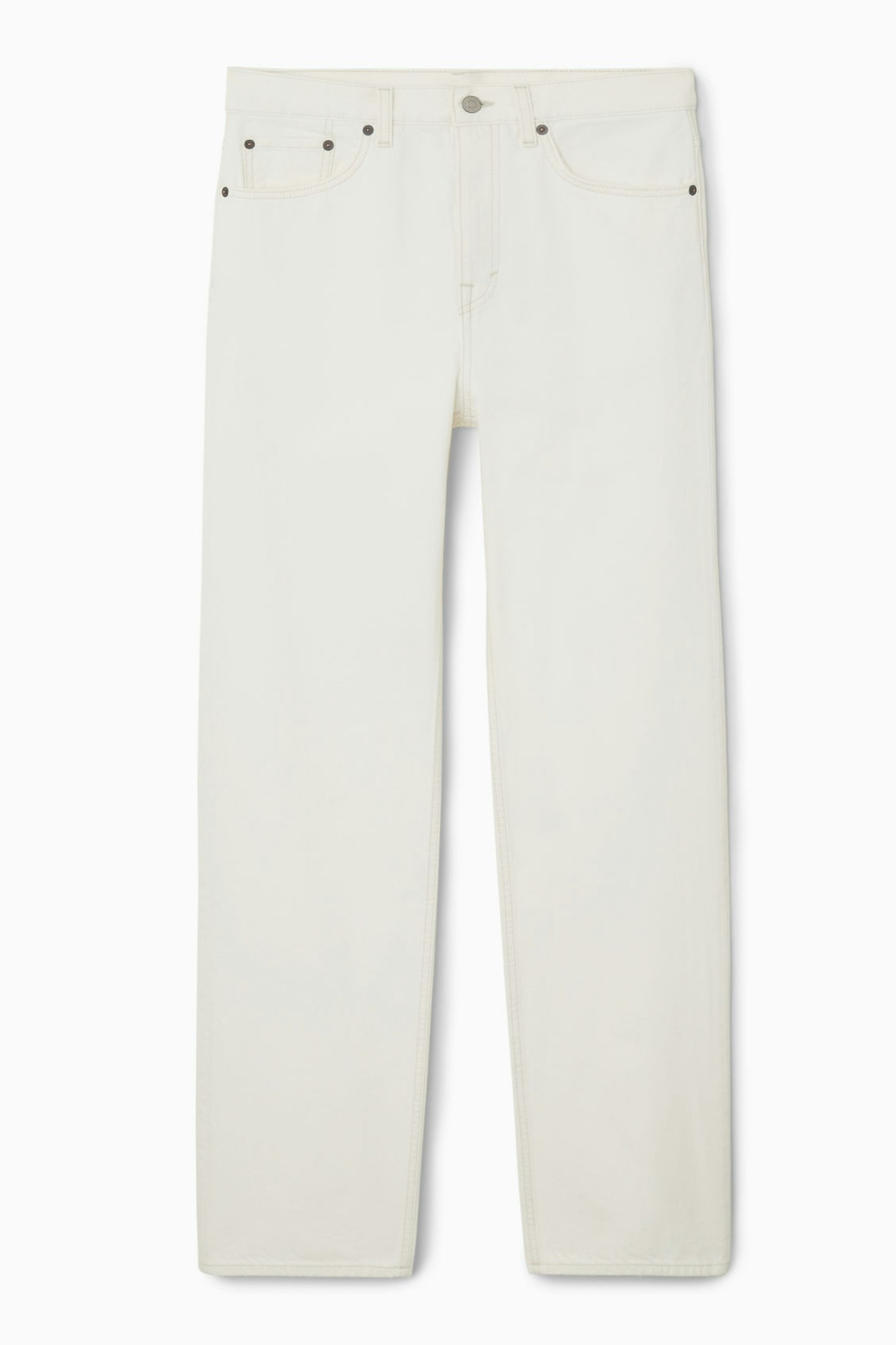 Cos, Tapered White Jeans