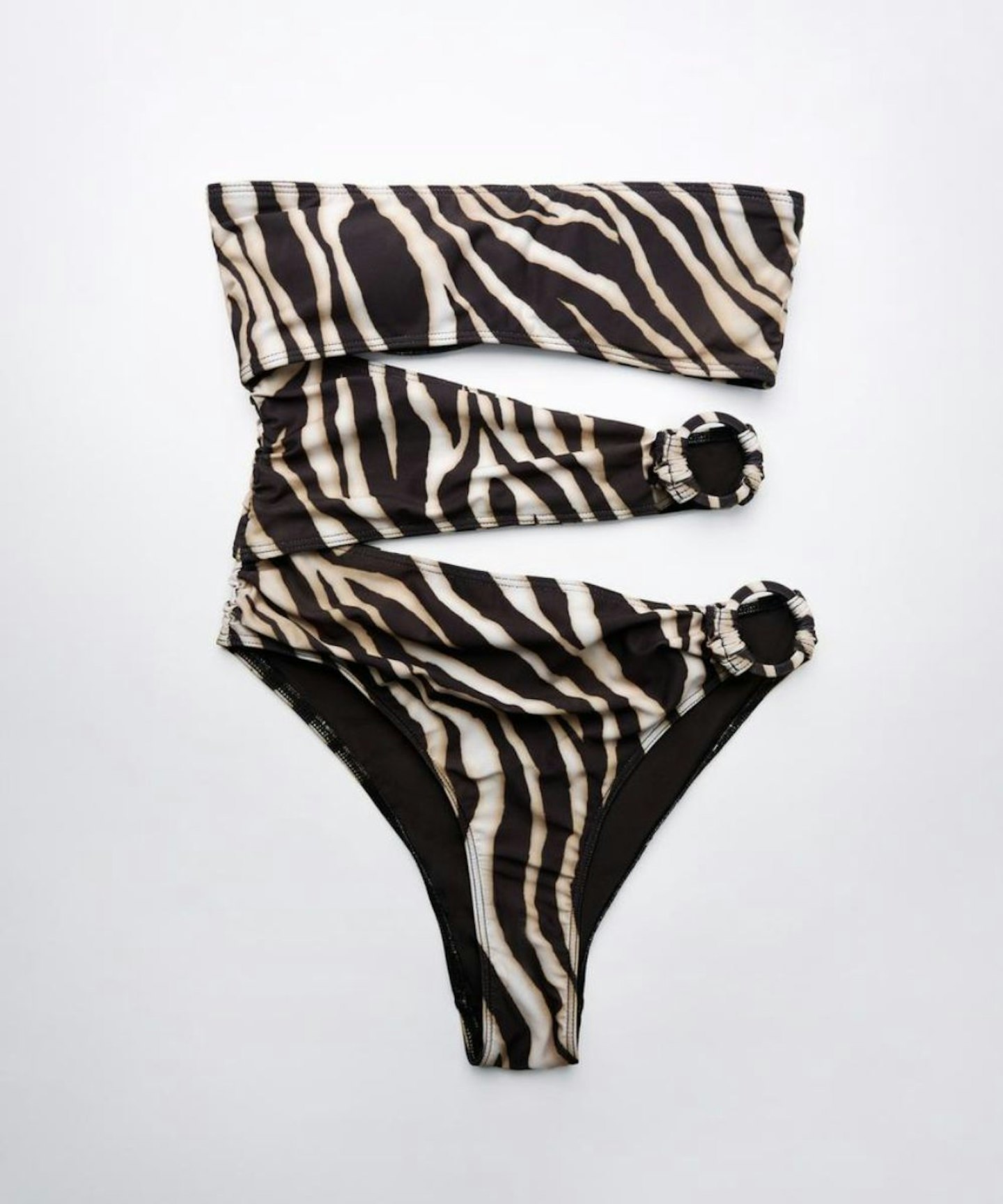 Animal Print Cut-Out Swimsuit