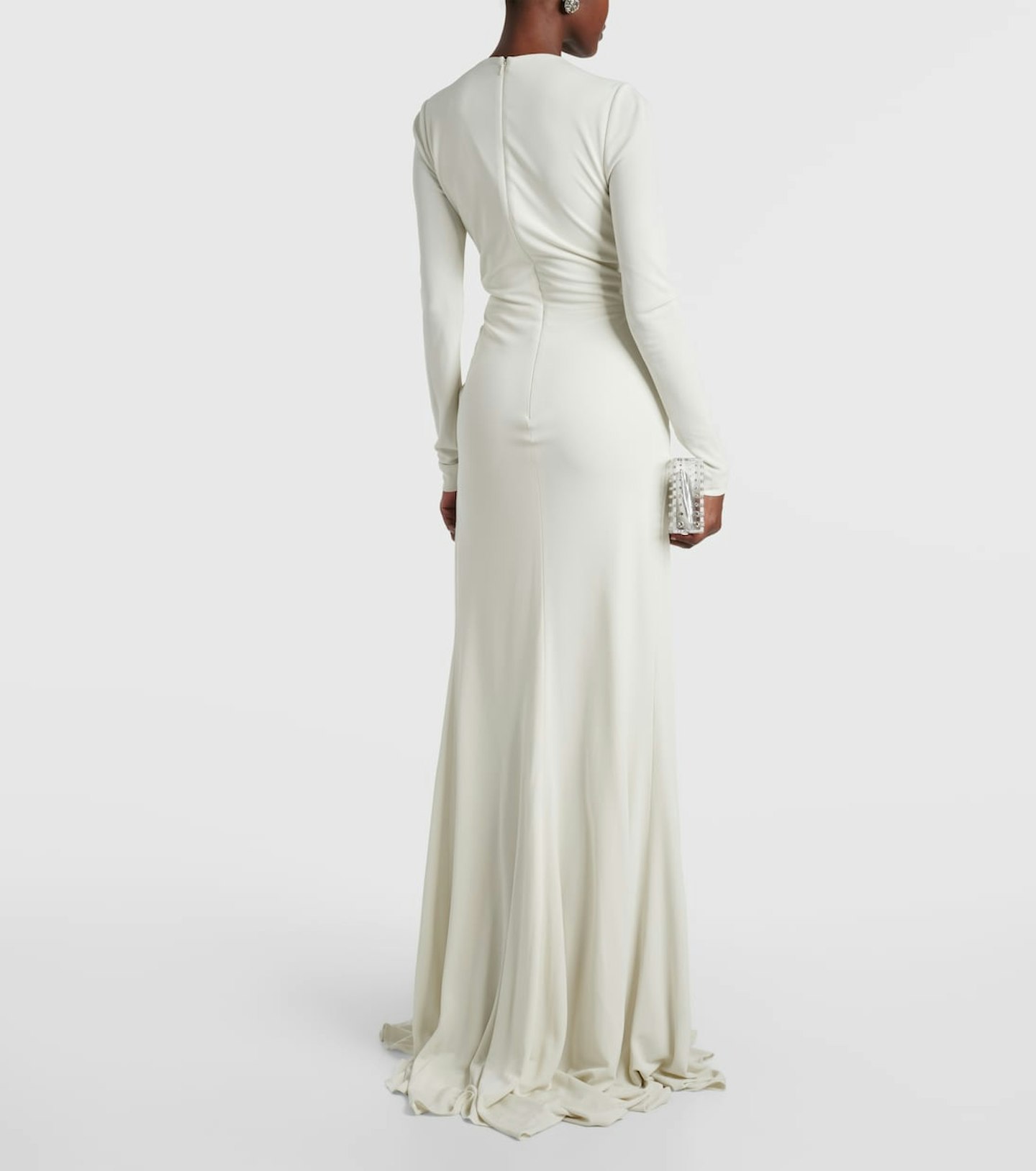 Elie Saab, Gathered Cut-Out Jersey Gown