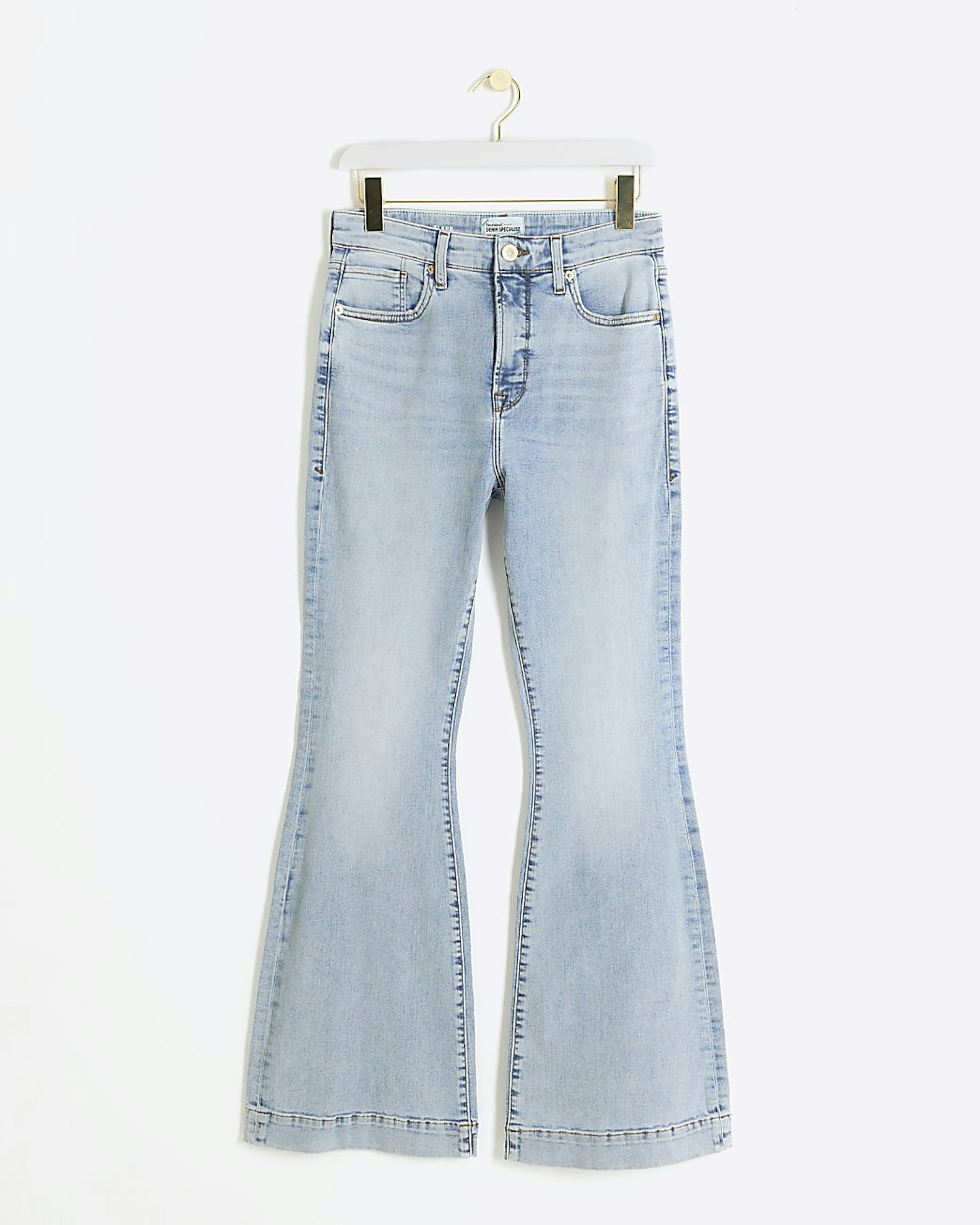 River Island, Blue Flared Jeans