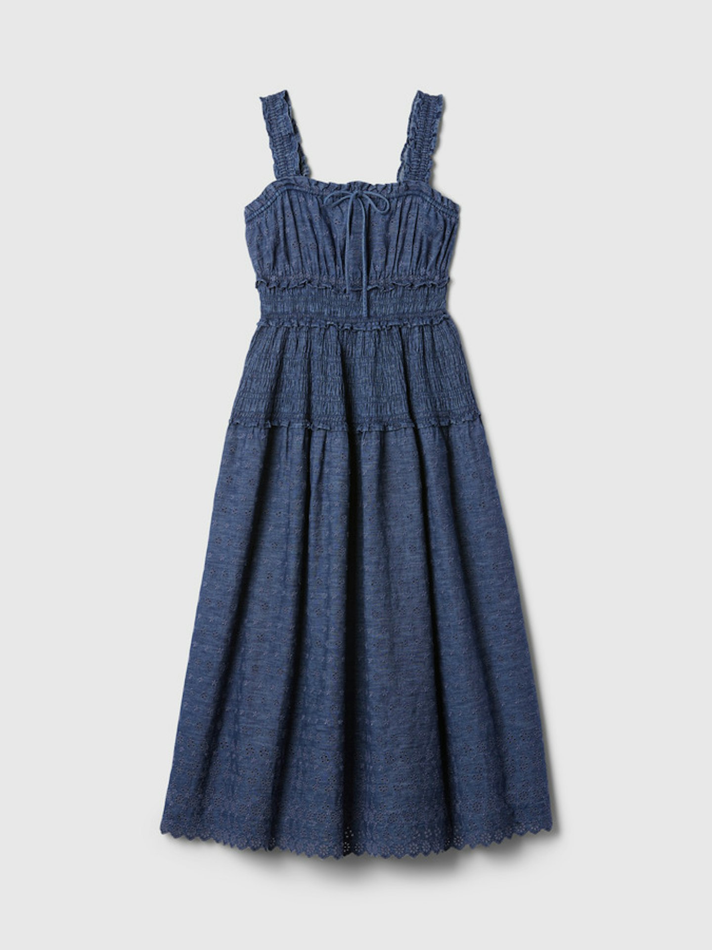 Blue Tiered Dress