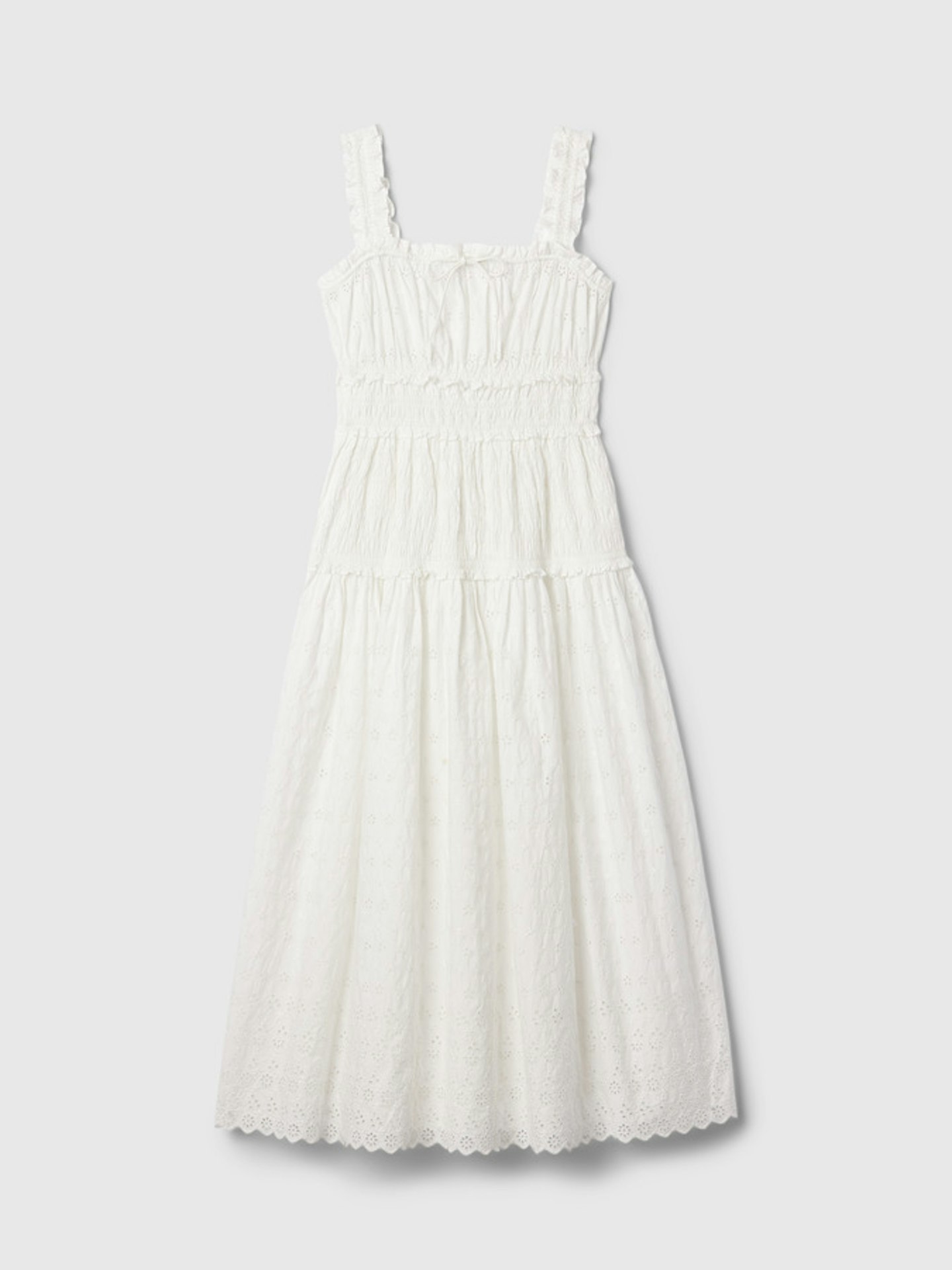 White Tiered Dress