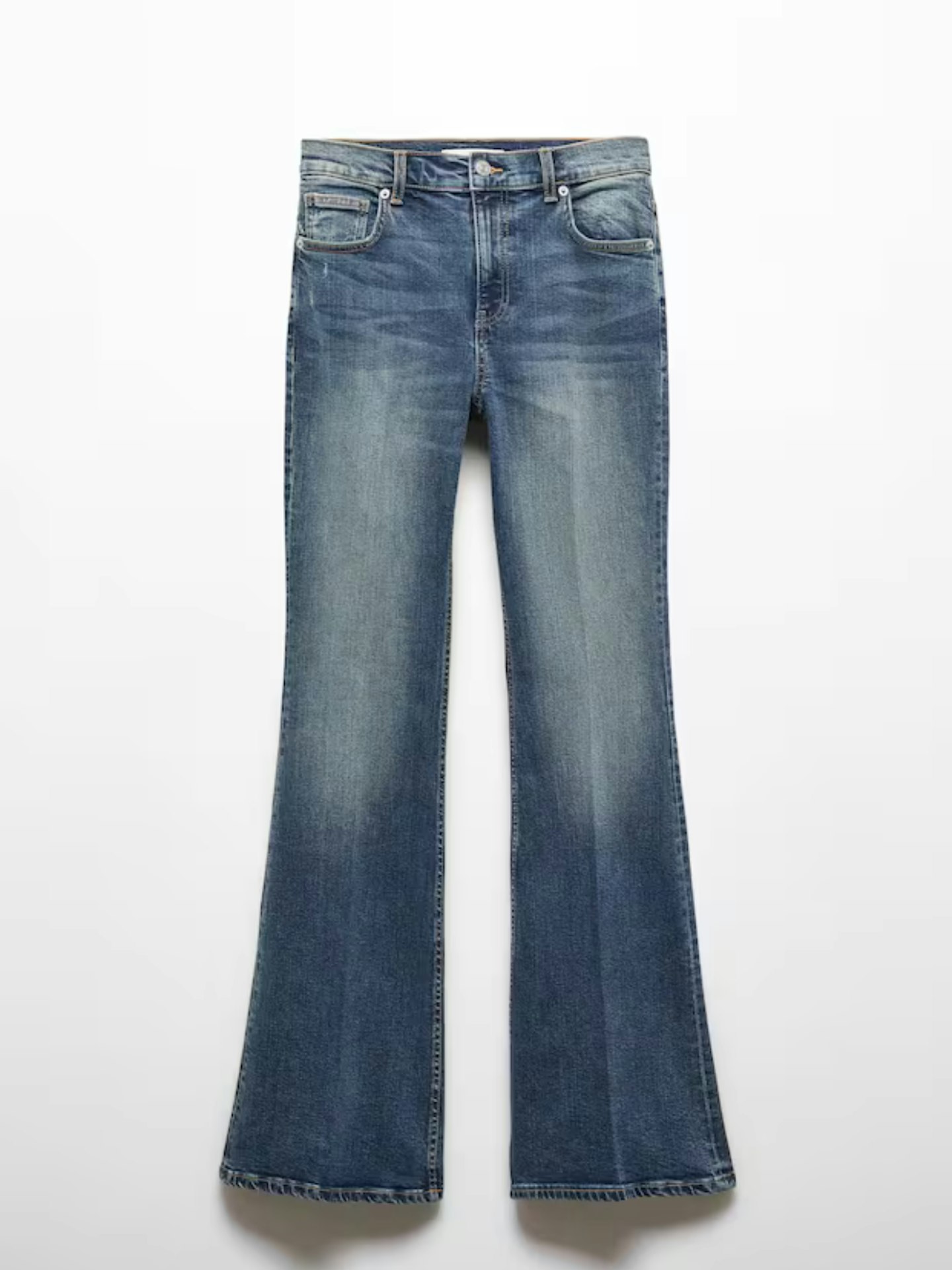 Mango, High Waist Flare Jeans