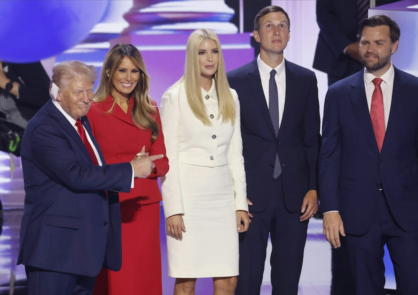 The Trump family at the 2024 RNC
