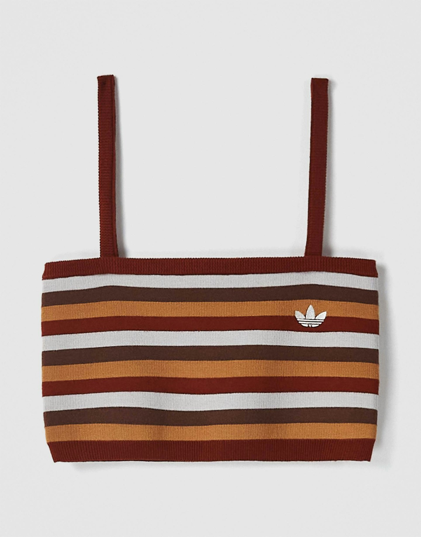 adidas Originals x ASOS knitted vest co-ord in burgundy stripe