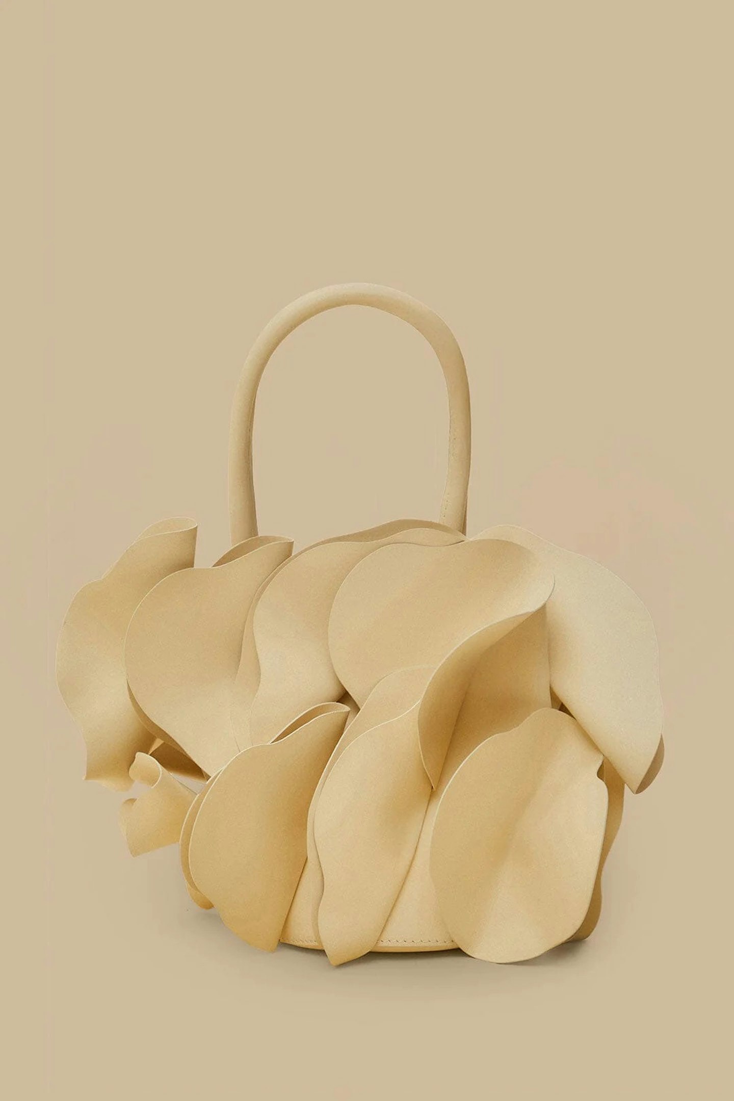Monday - Farm Rio Ivory Leather Flower Bag
