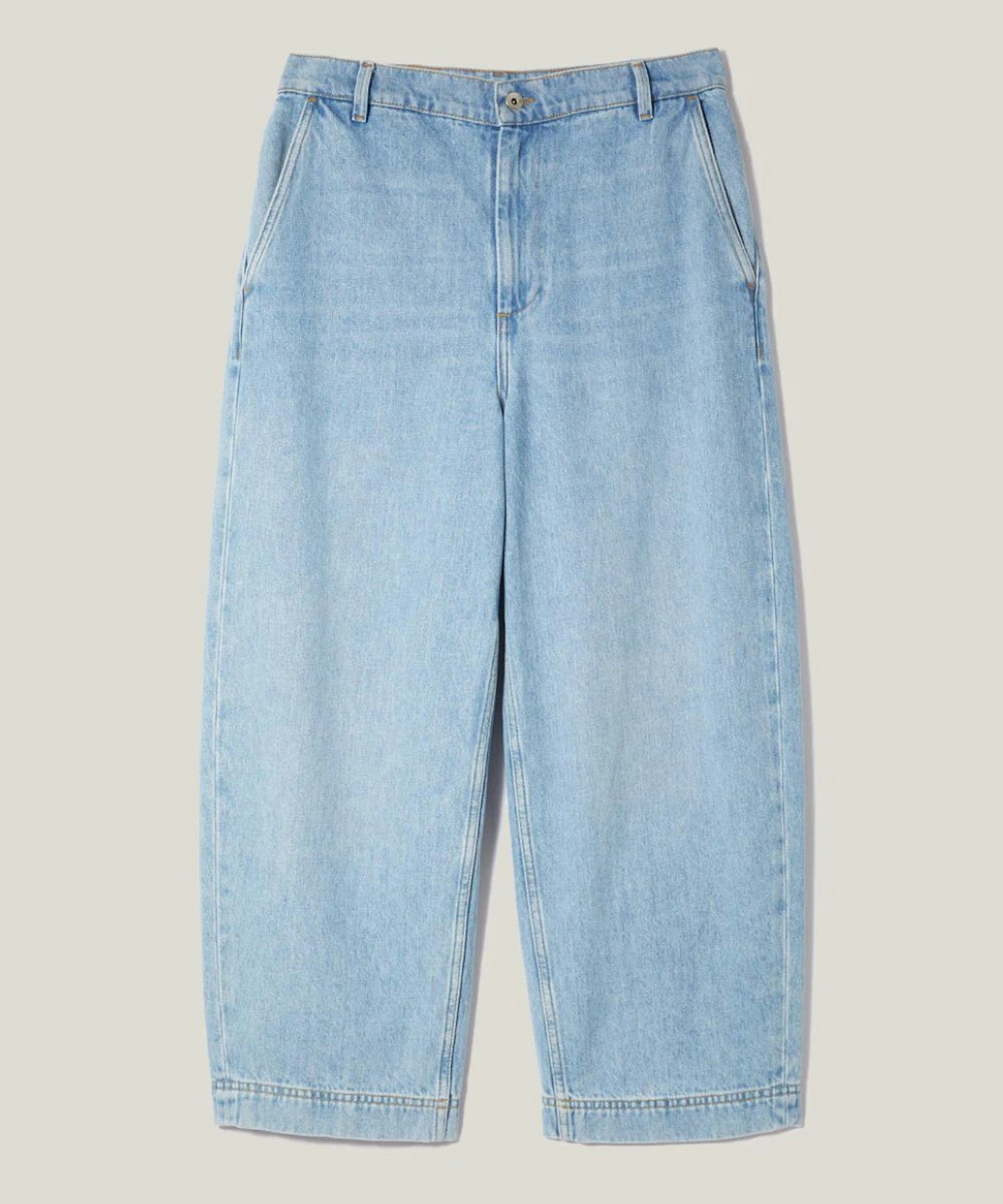 Jigsaw, Kensington Barrel-Leg Jean in Light Blue Wash