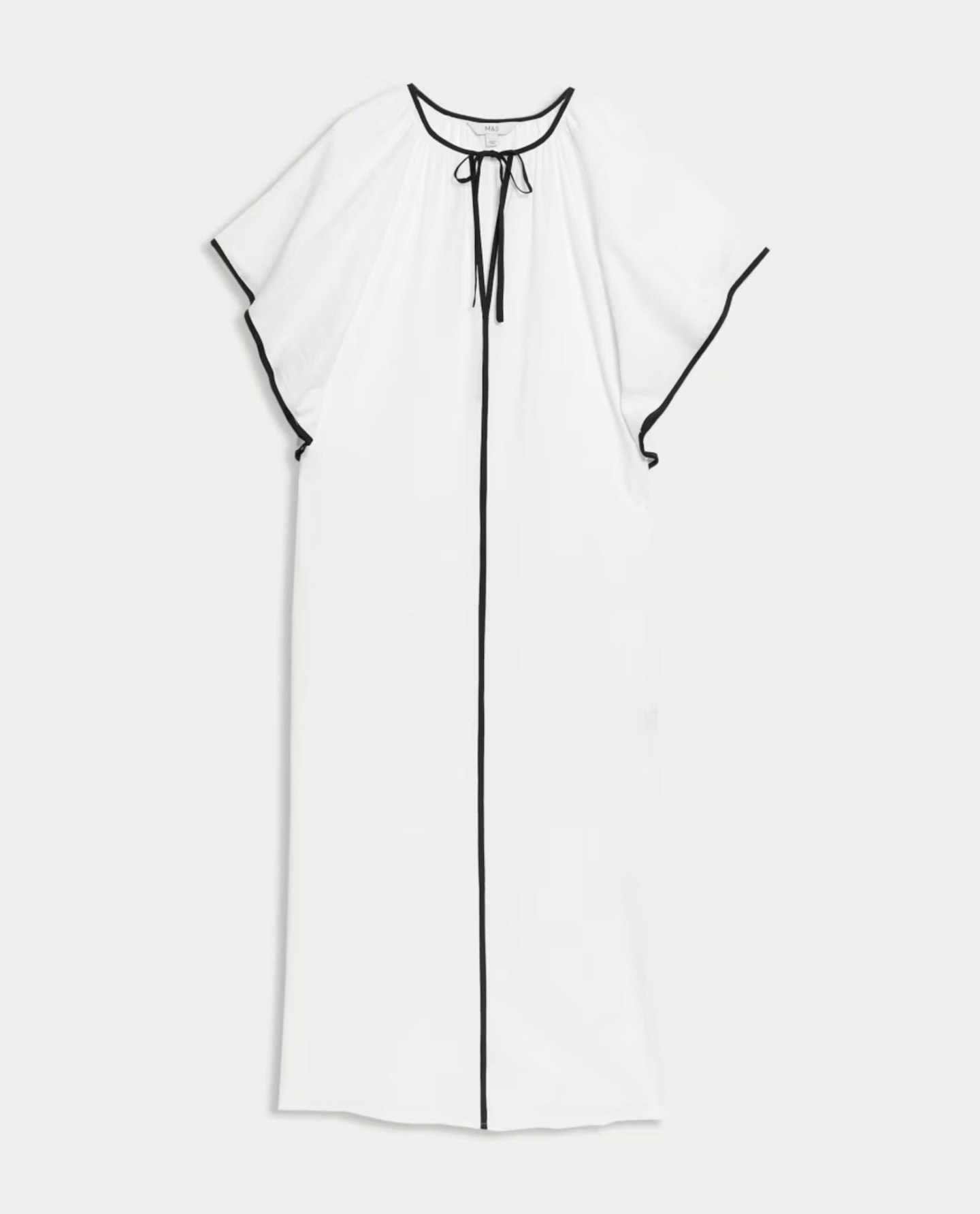 Pure Cotton V-Neck Kaftan Beach Dress