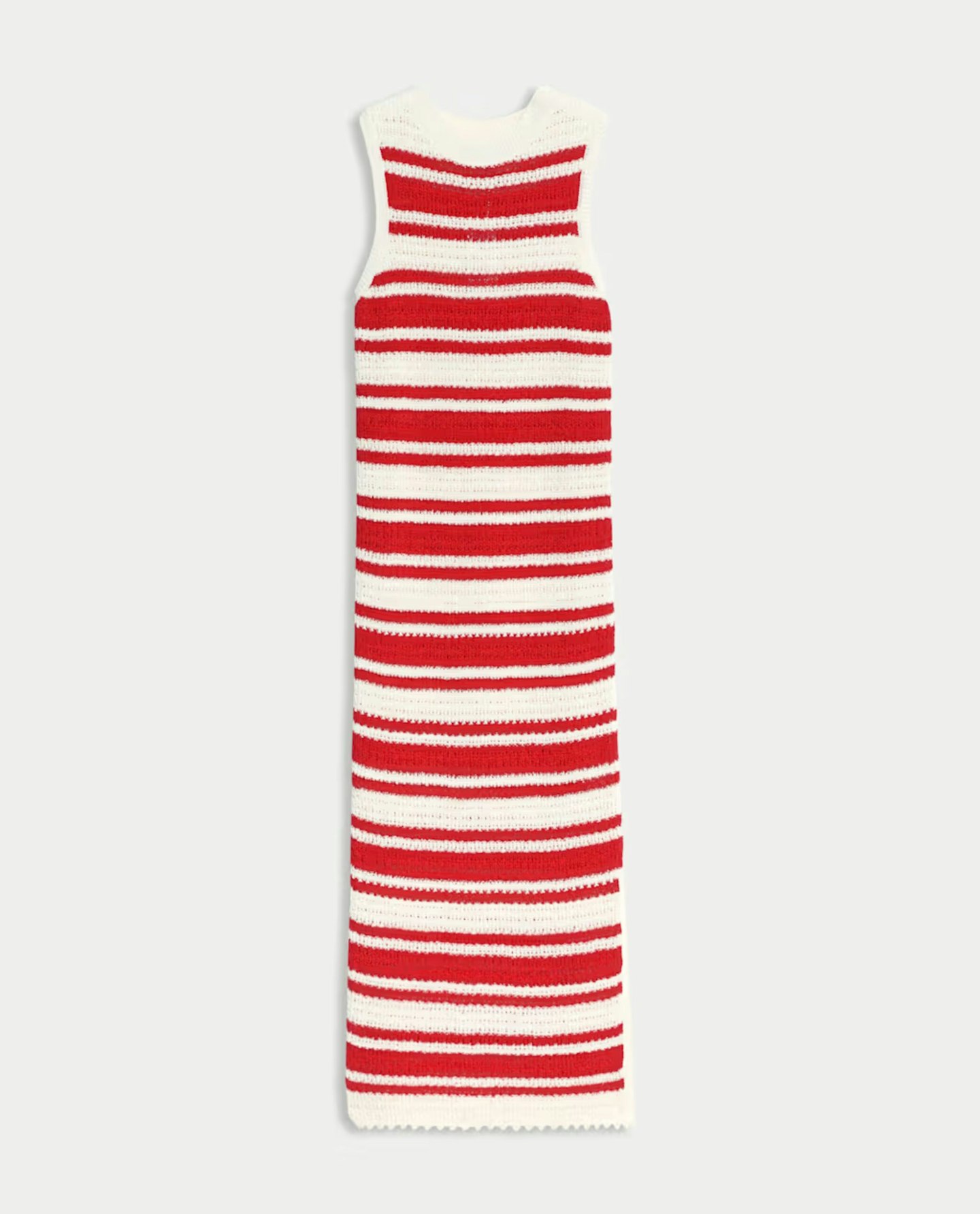 Cotton Rich Striped Midi Knitted Dress