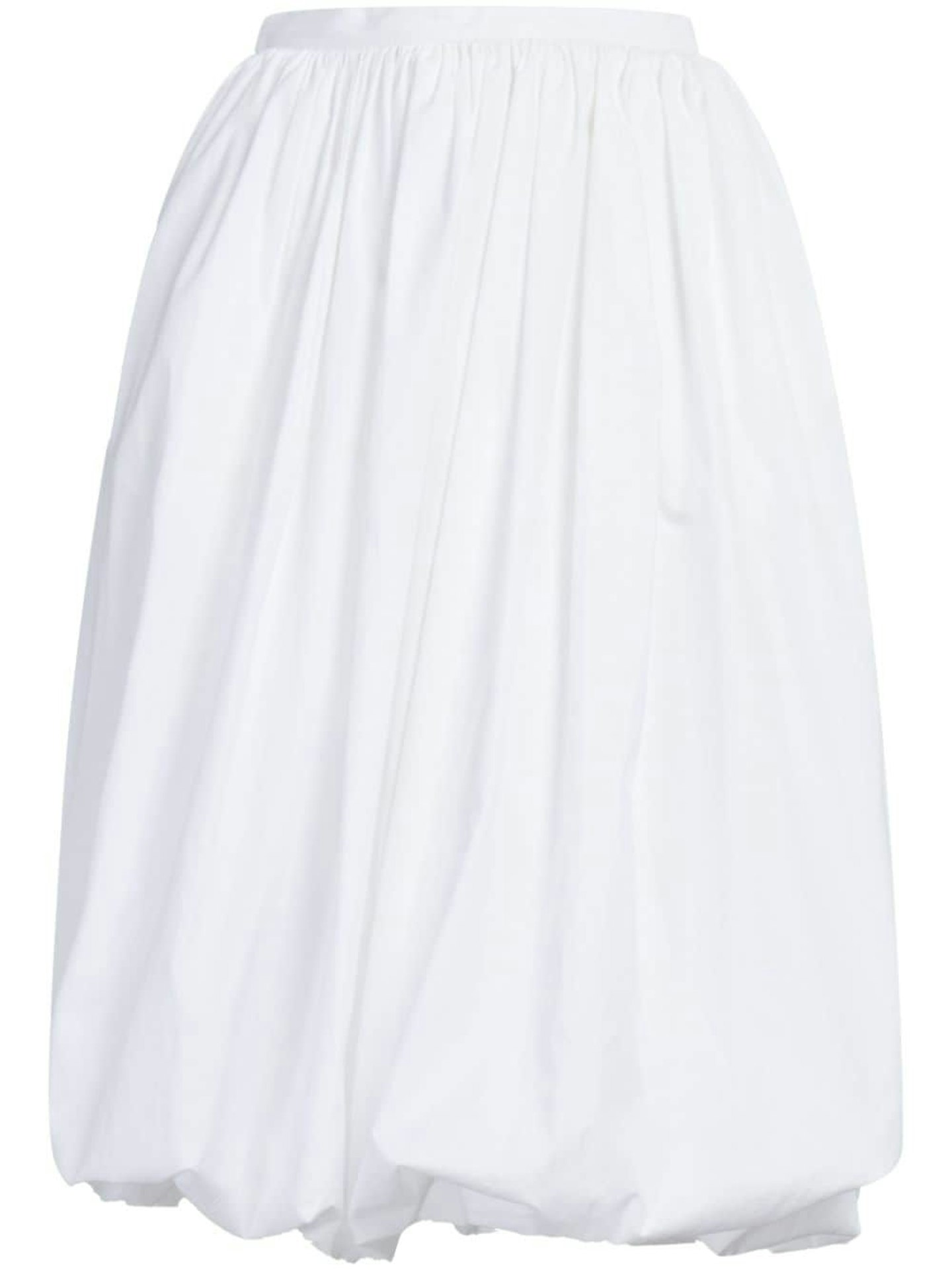 Marni, Puffball-Hem Cotton Midi Skirt