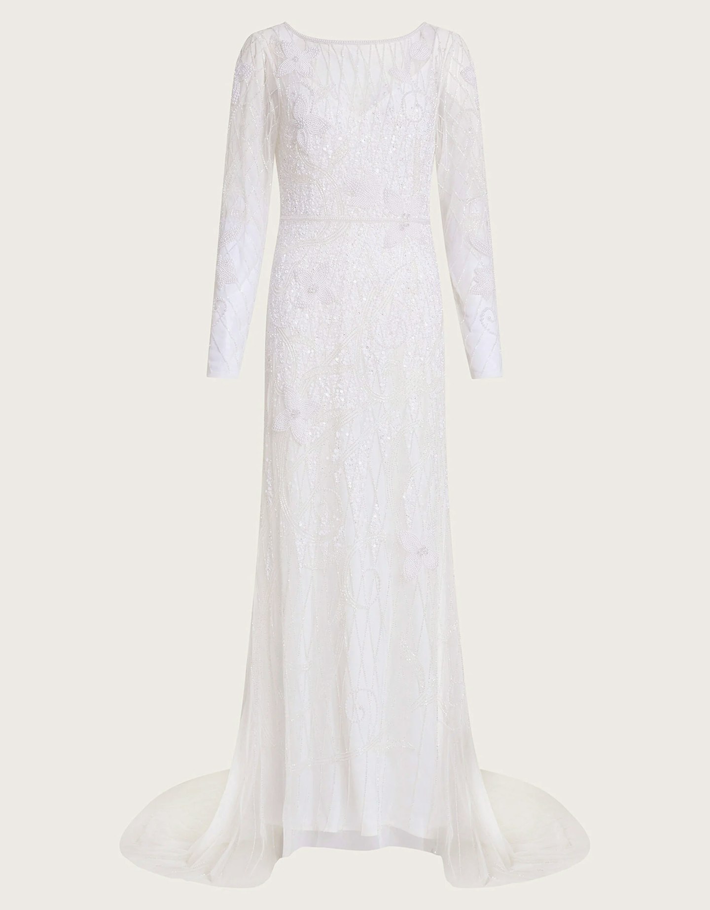 monsoon plus size wedding dress with sleeves 