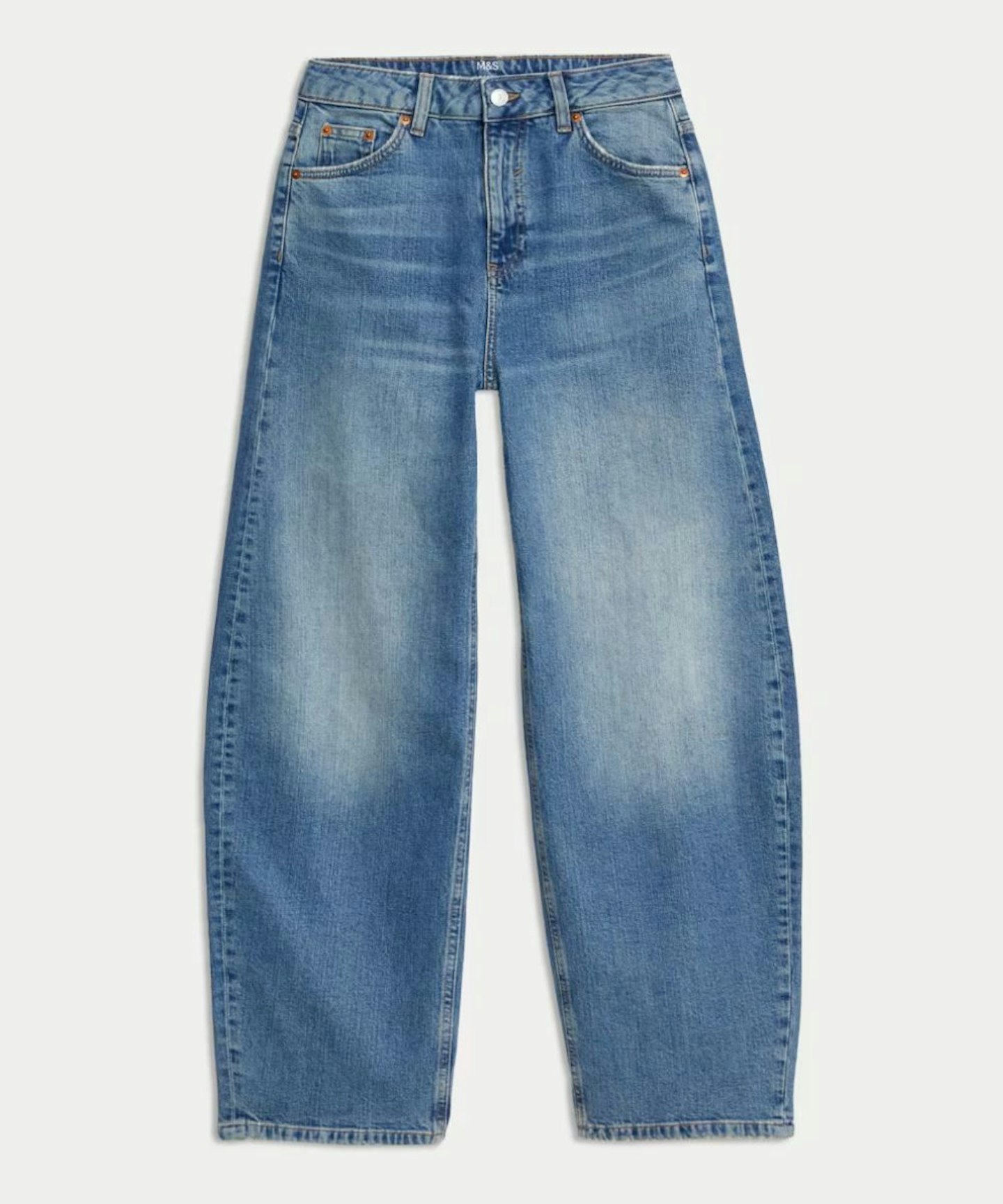 Mid Rise Relaxed Horseshoe Jeans