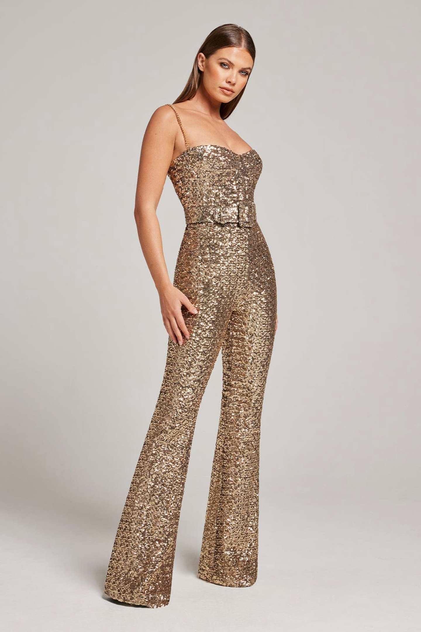 Nadine Merabi, Lucinda Gold Jumpsuit