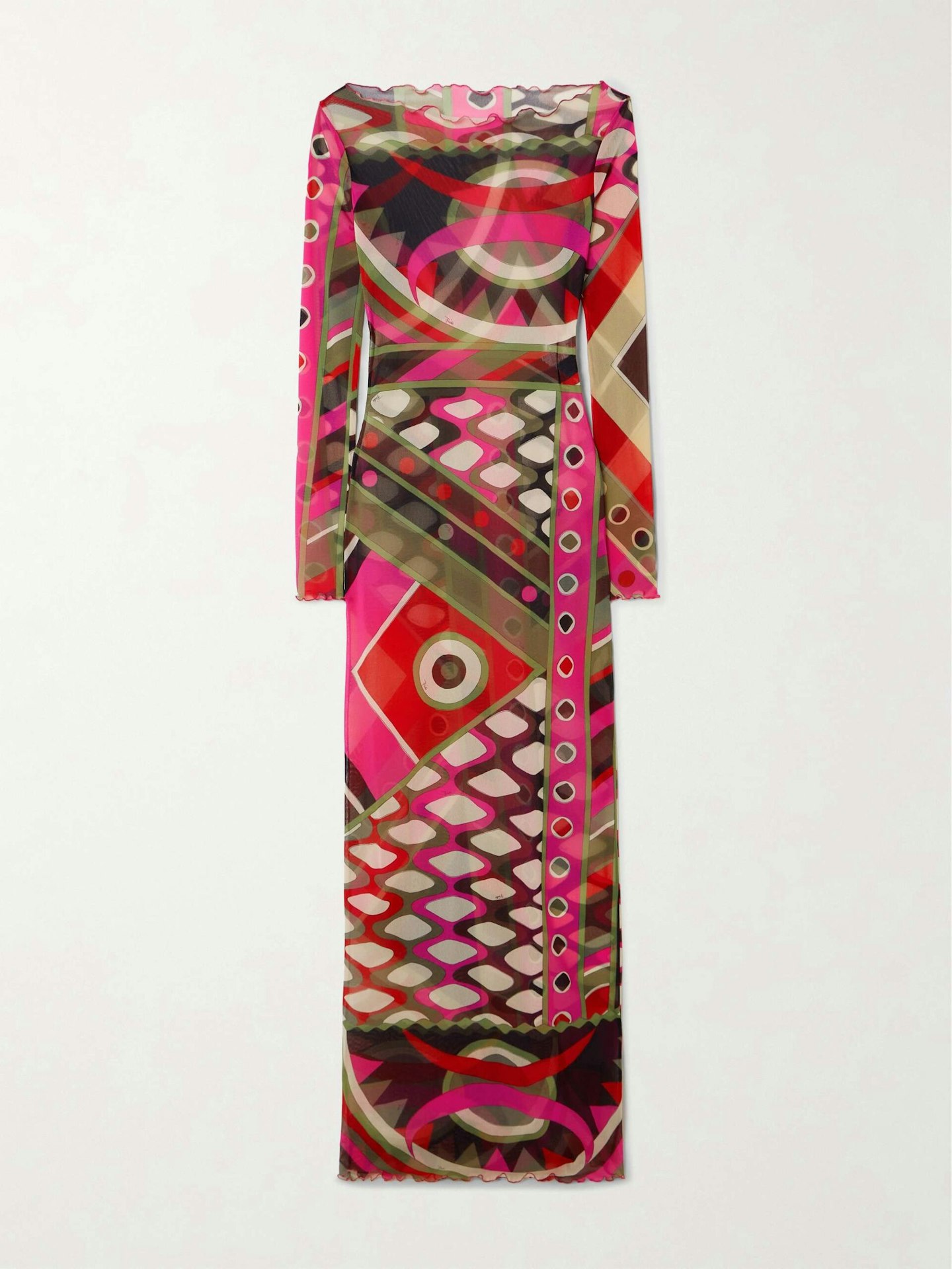 Pucci, Vivara Printed Tulle Maxi Dress