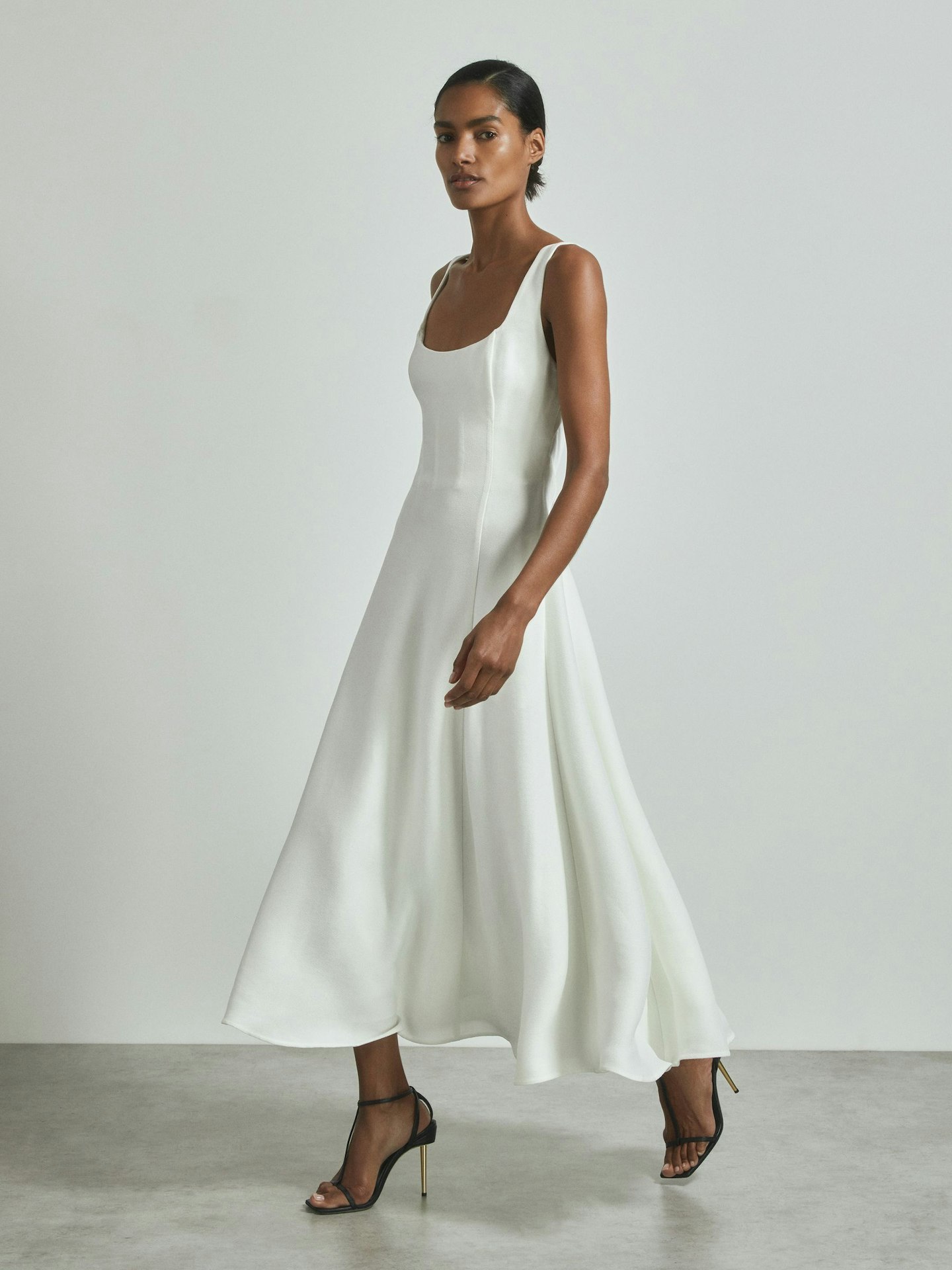 Reiss, Atelier Textured Corset-Detail Maxi Dress