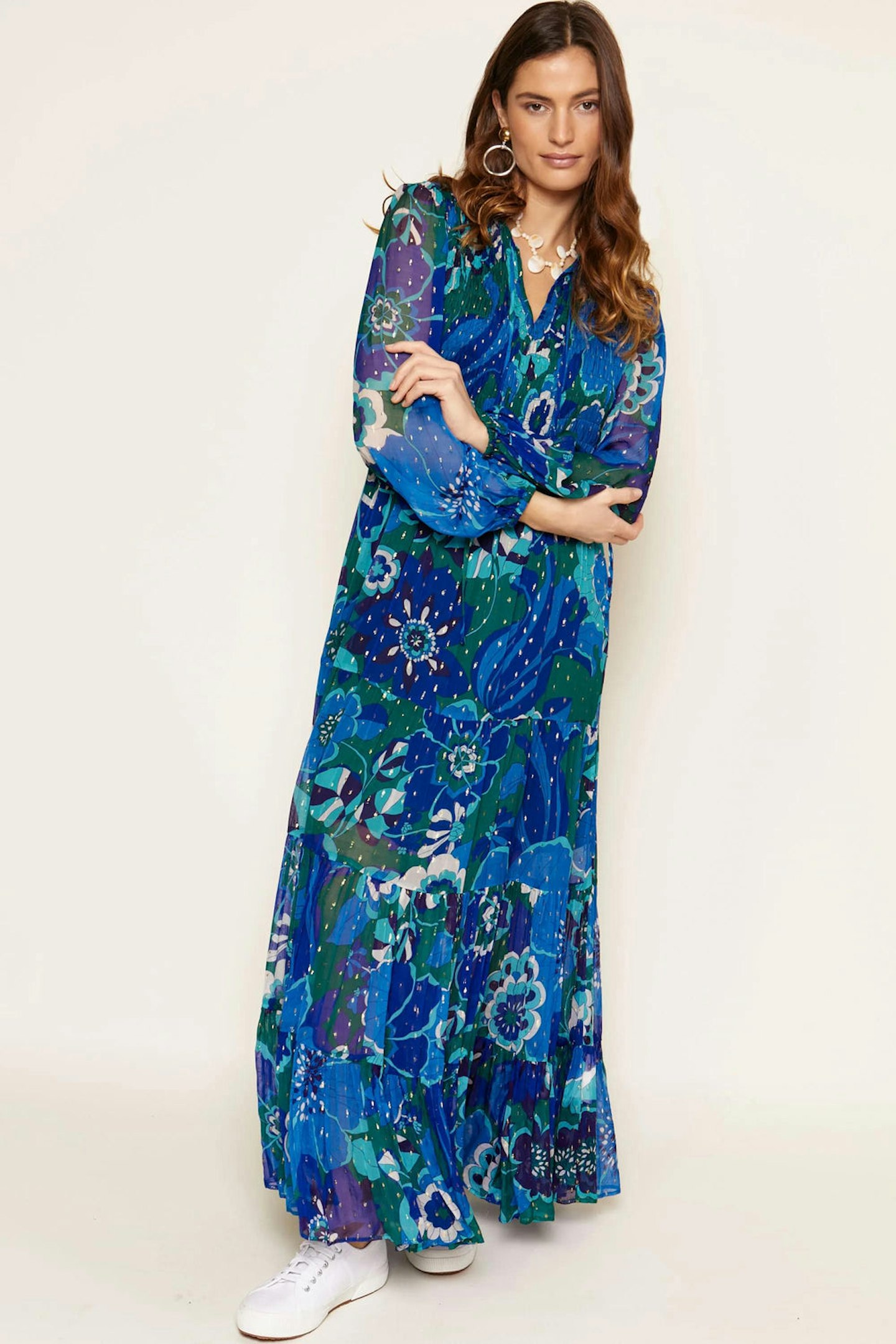 Rixo, Lori Metallic Midi Dress