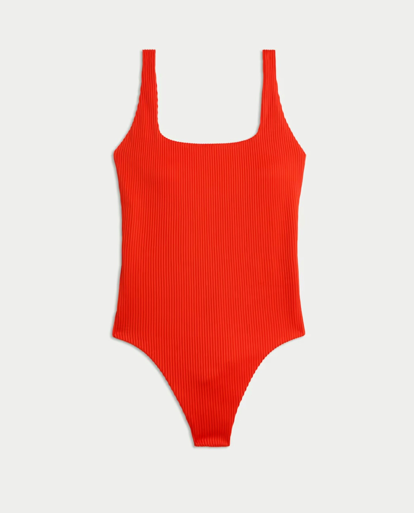 Textured Scoop Neck Swimsuit