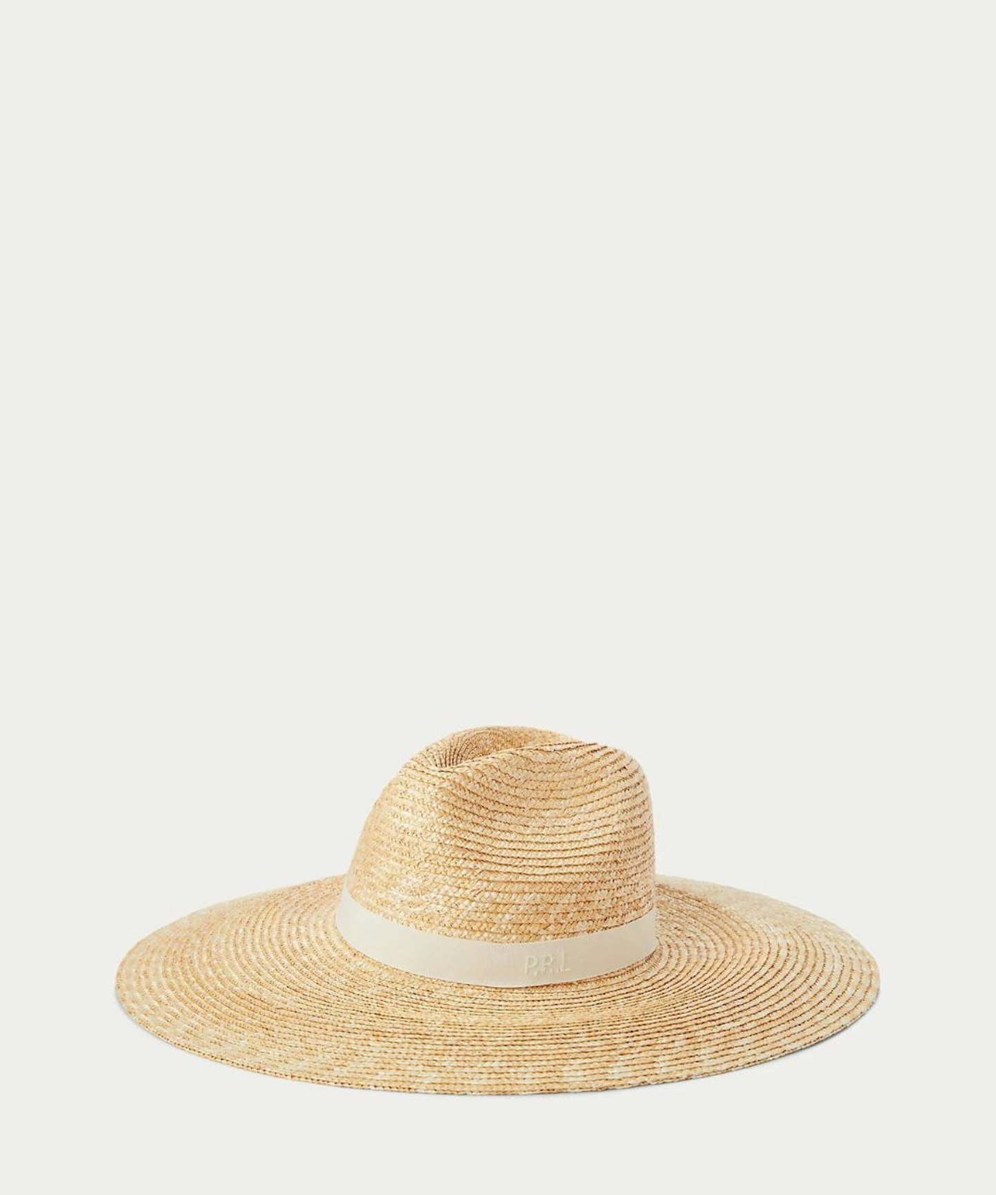 Ralph Lauren, Embroidered-Logo Straw Sunhat