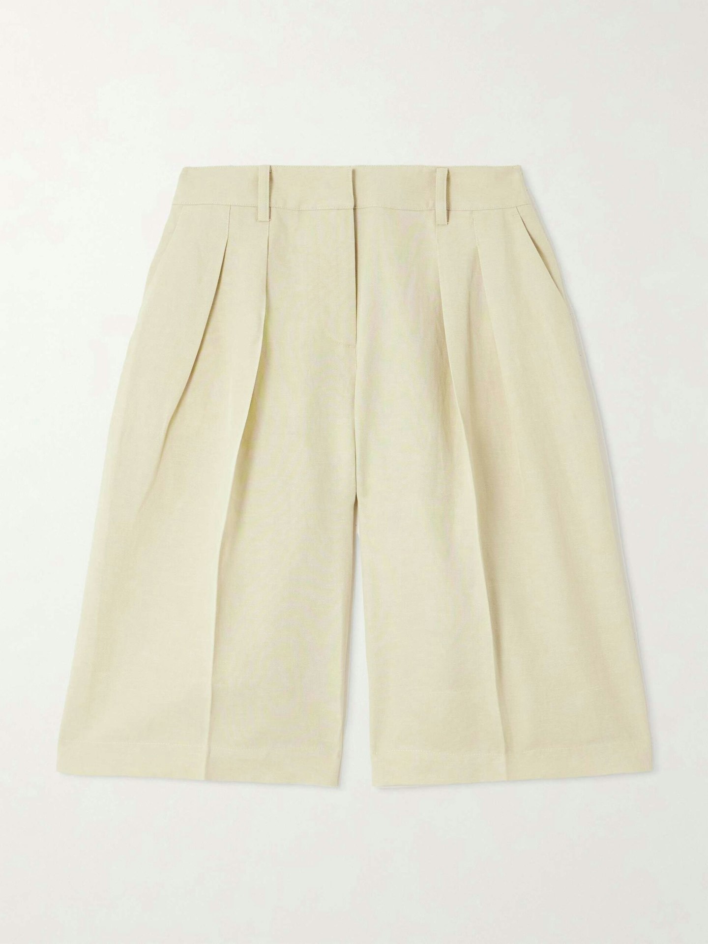 The Frankie Shop, Bilbao Pleates Linen-Blend Shorts