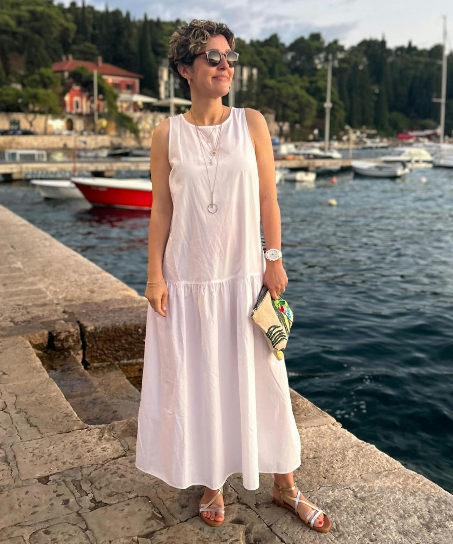 white dress