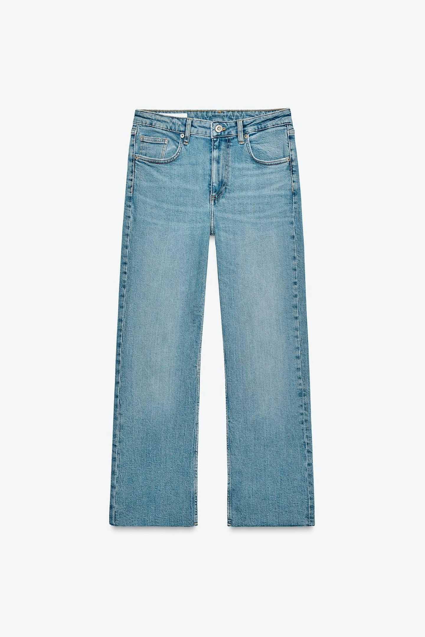 Zara, Cropped Flare High-Waist Jeans