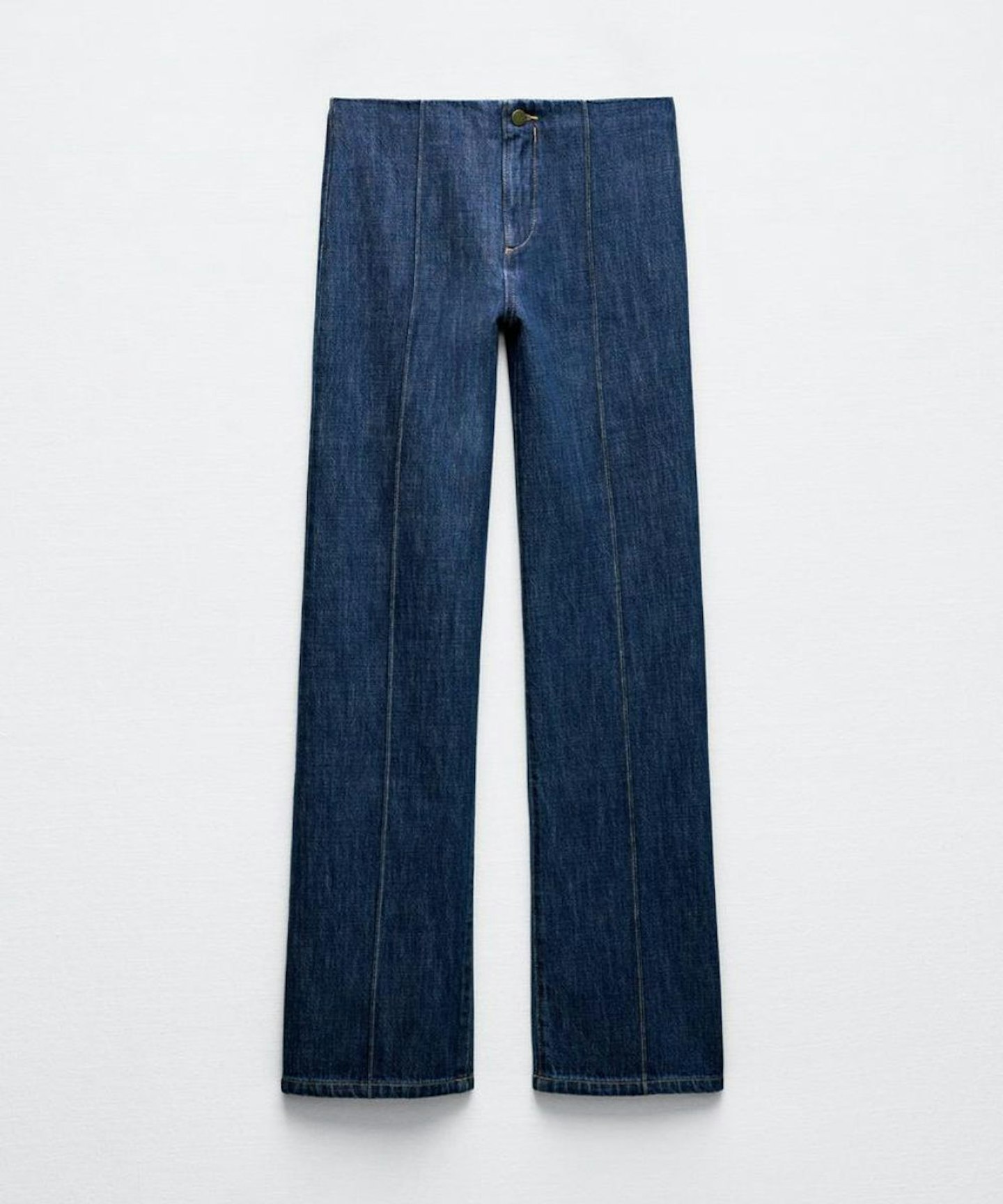 Zara, Straight Leg Crop Jeans