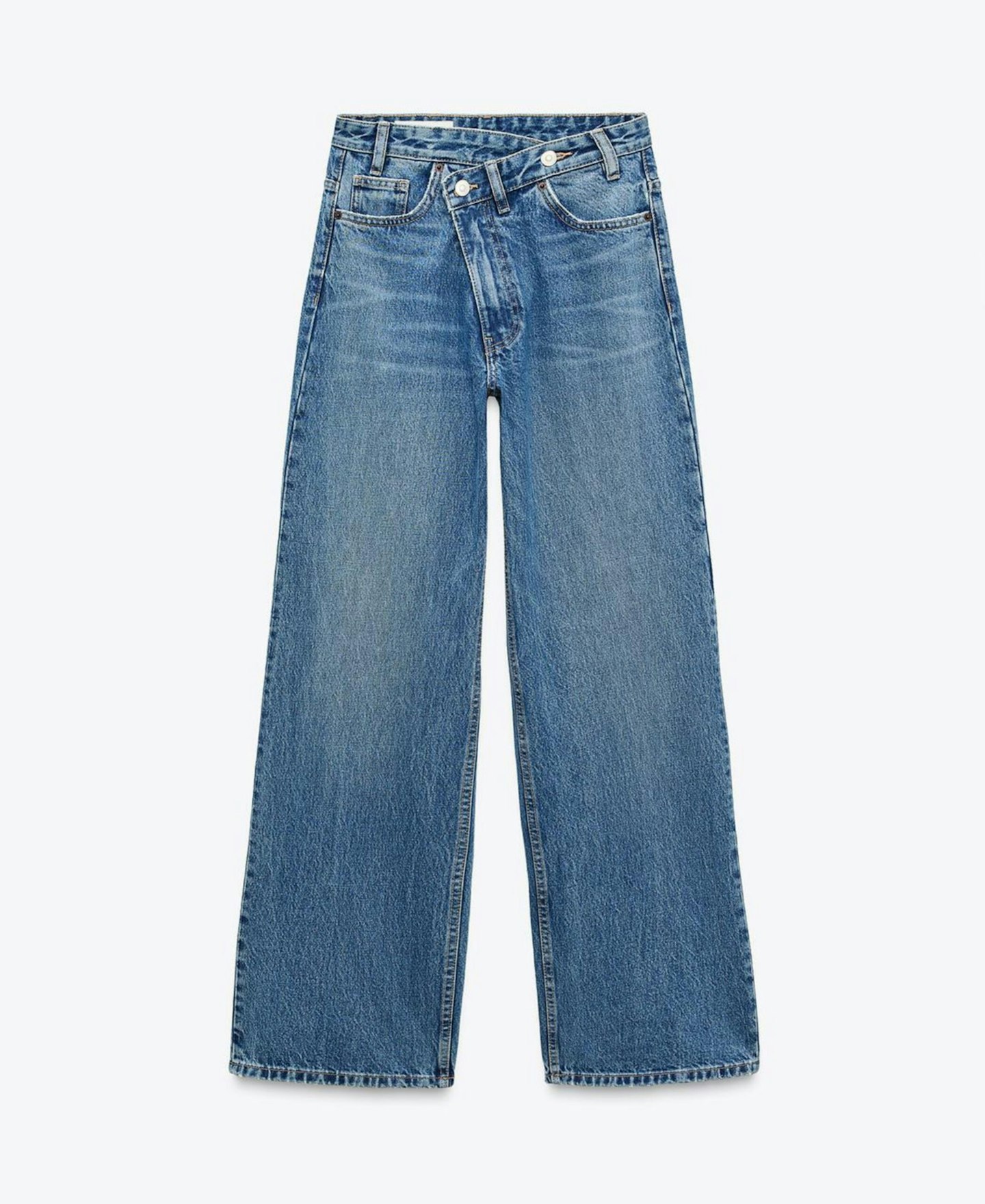 Zara, Extra Wide Wrap Waist Jean