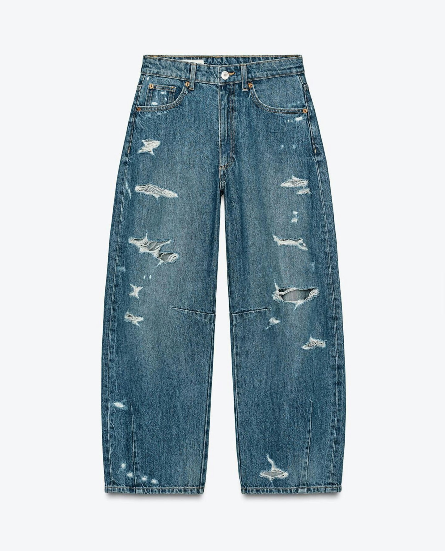 Zara, Ripped Baggy Balloon Jeans