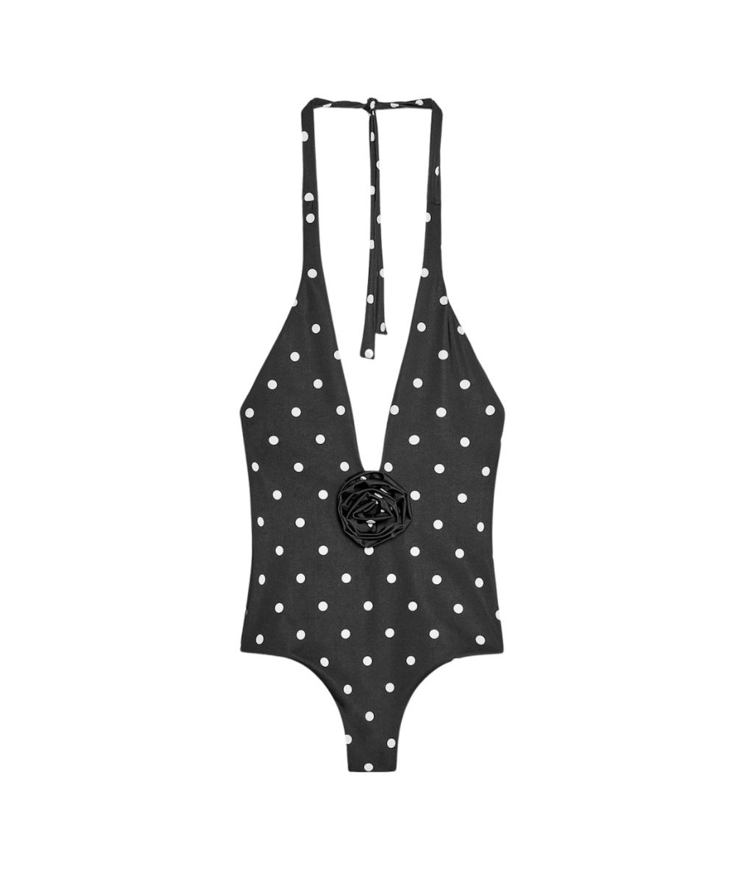 Polka Dot Halter Swimsuit