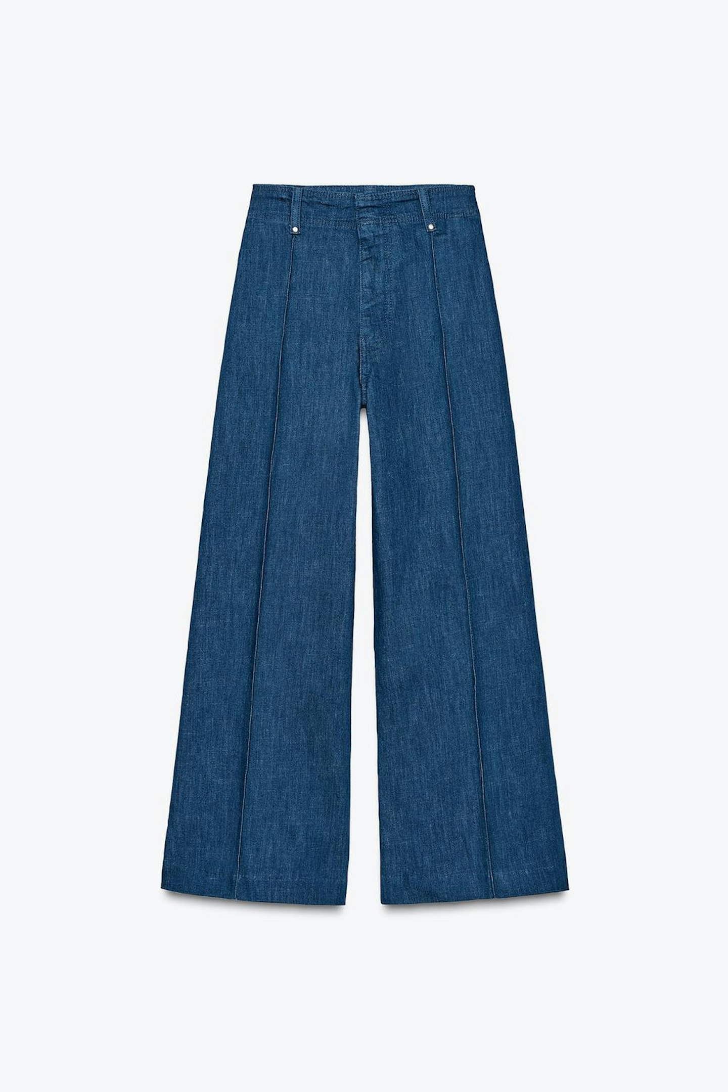 Zara, Tailored Wide-Leg High-Waist Jeans