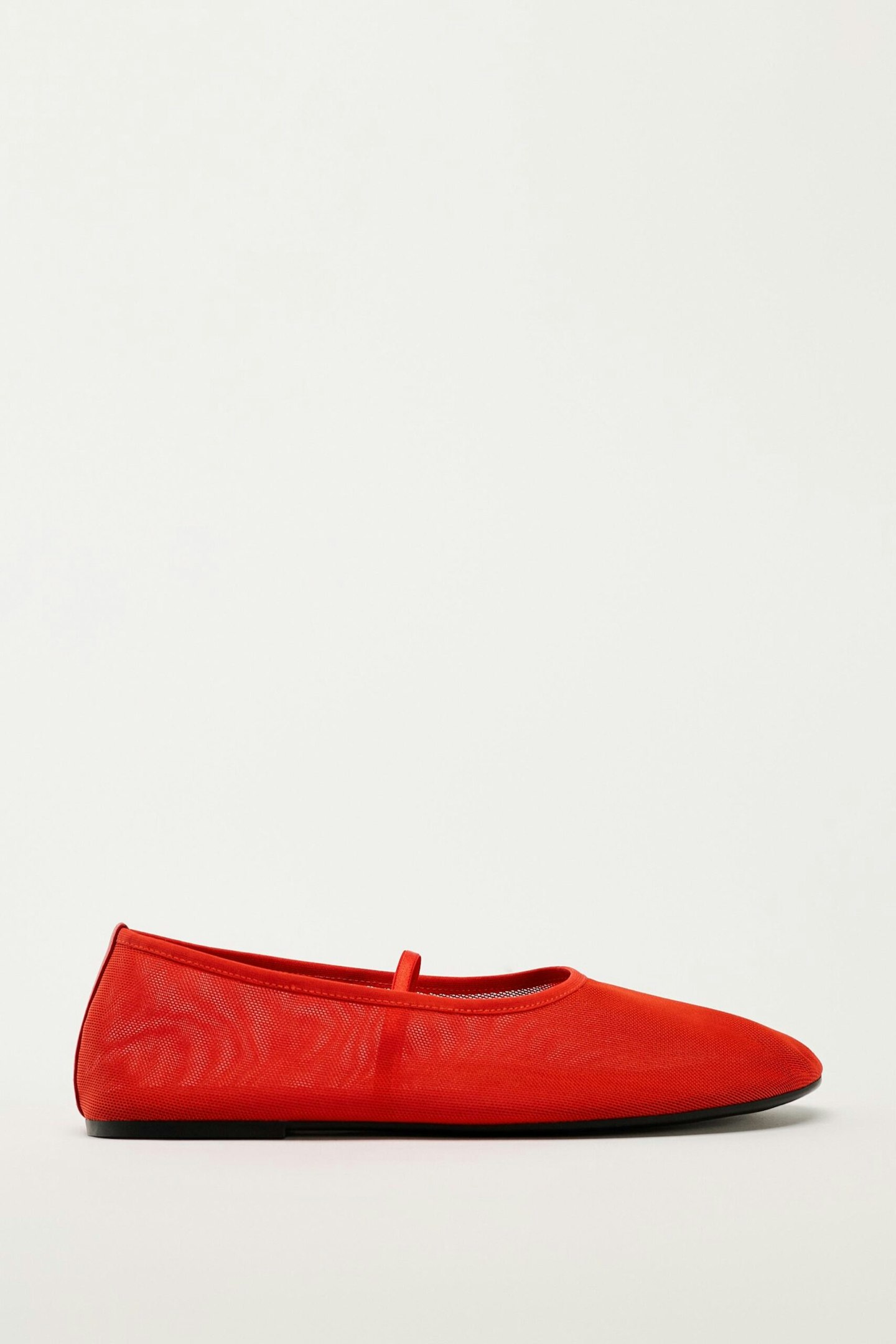 zara mesh ballet flats