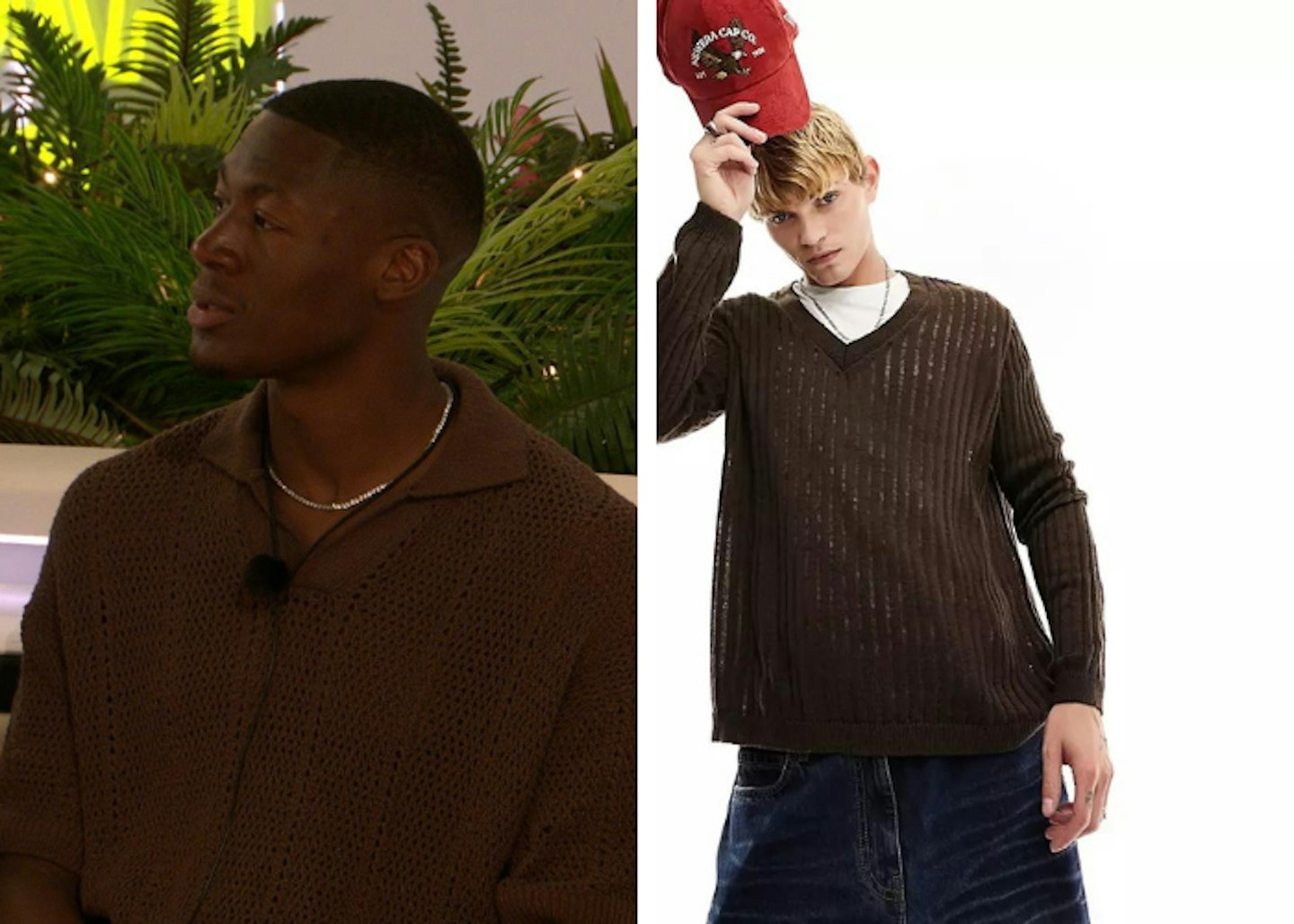 Ayo's Brown Fine Knit Jumper 