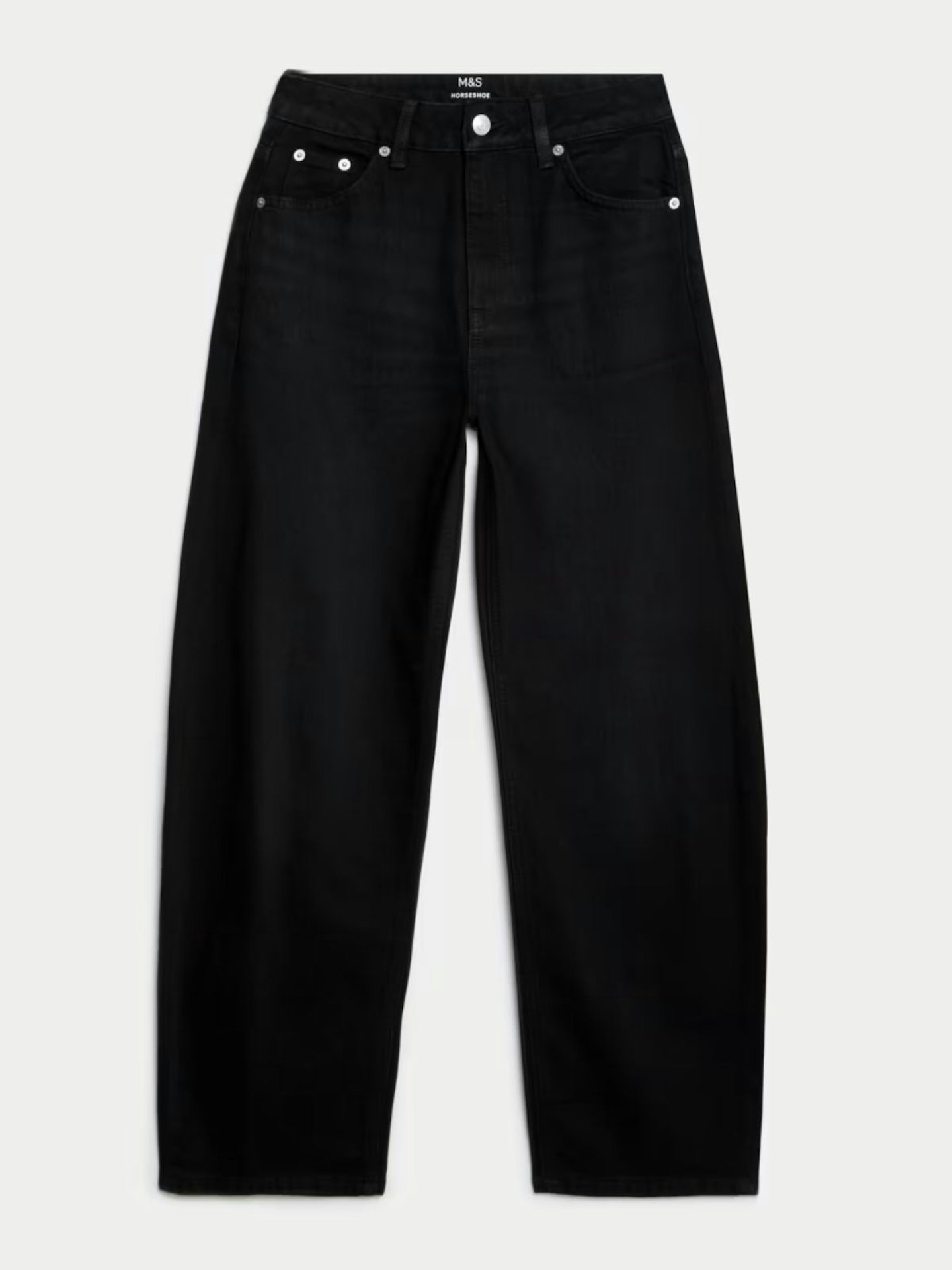 M&S, Mid Rise Relaxed Horseshoe Jeans