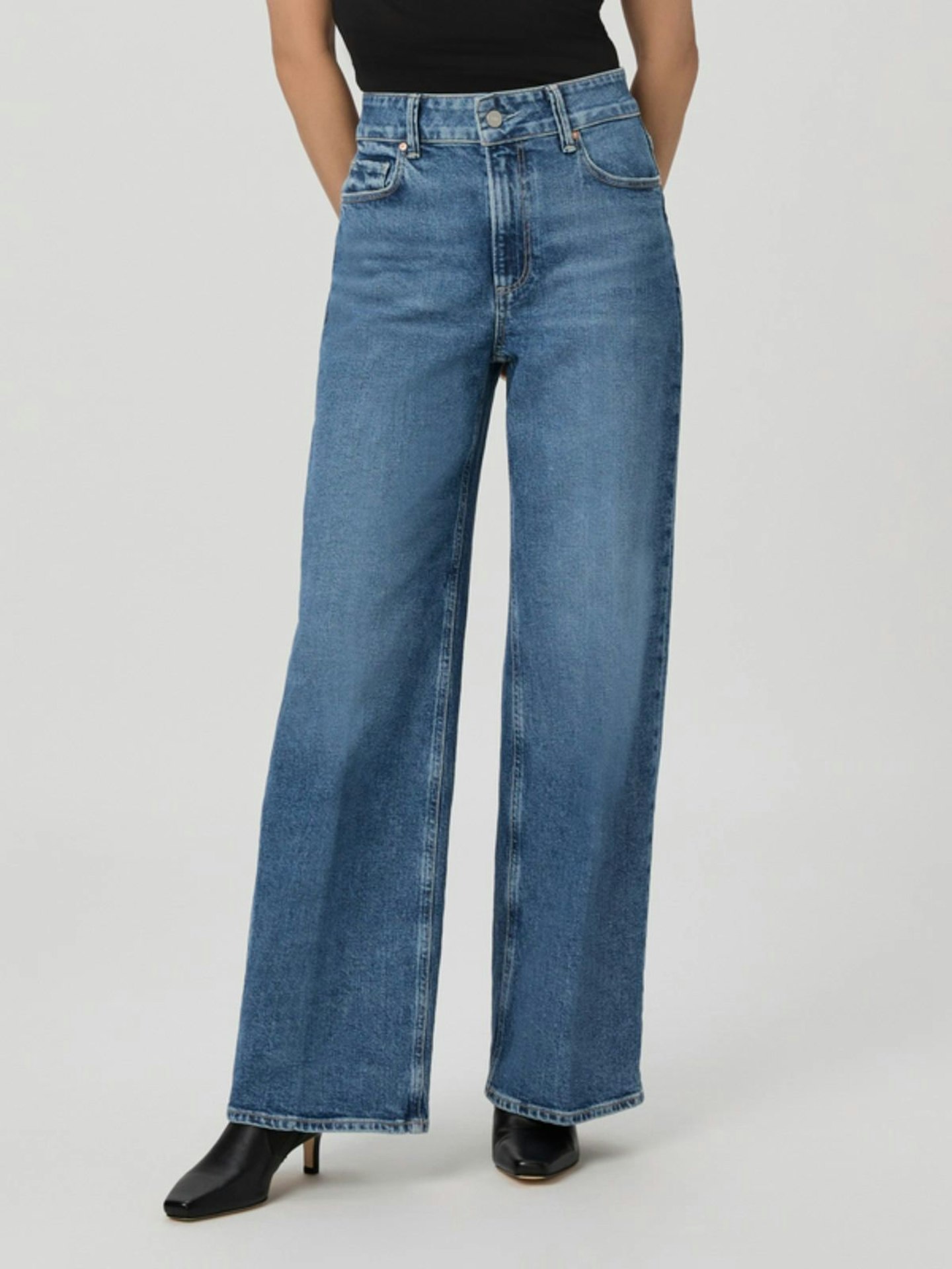 Paige, Sasha Petite Wide Leg Jean