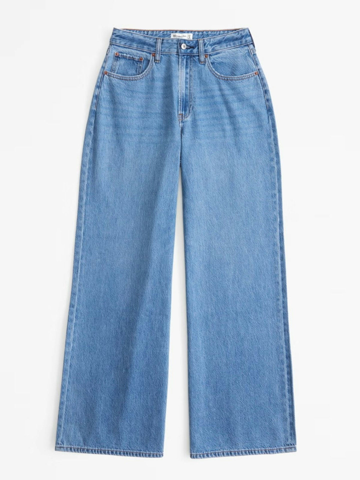 Abercrombie, High Rise Wide Leg Jean