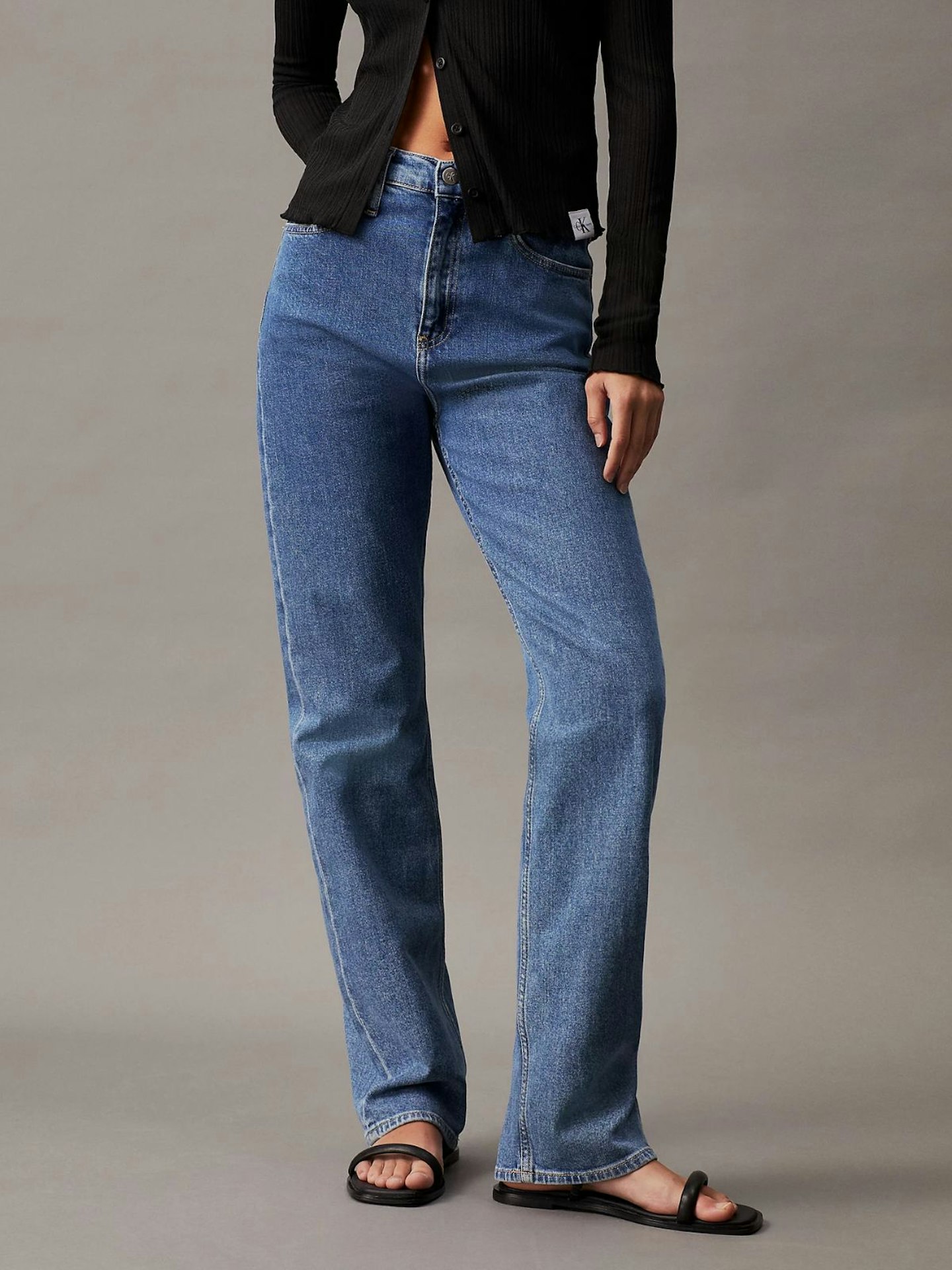 Calvin Klein High Rise Straight Jeans