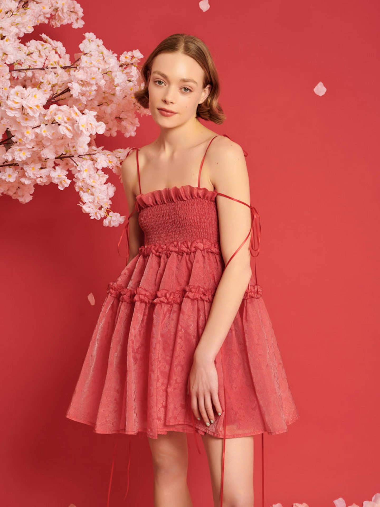 Calla Organza Mini Dress