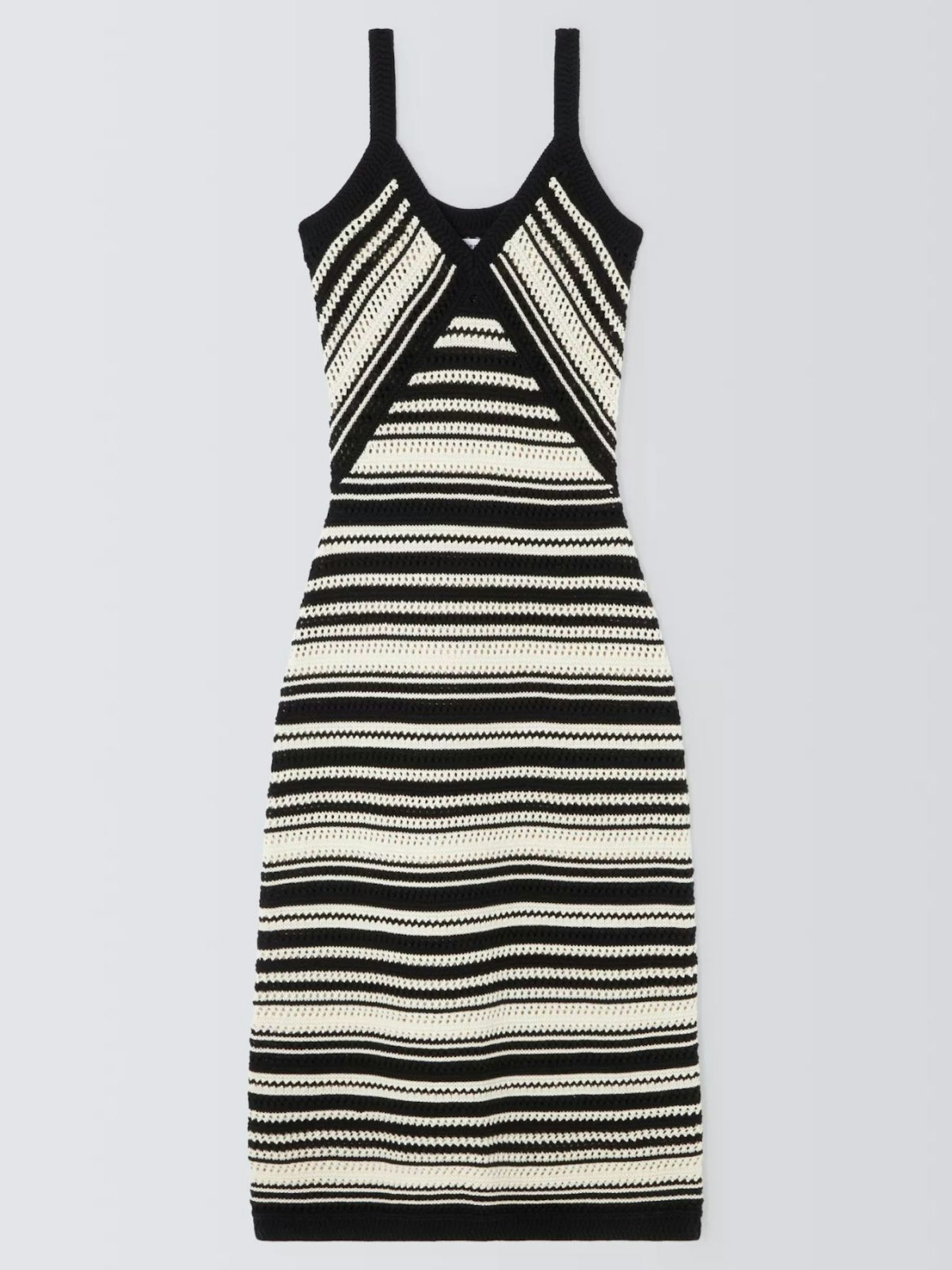 John Lewis Pointelle Stripe Knitted Dress