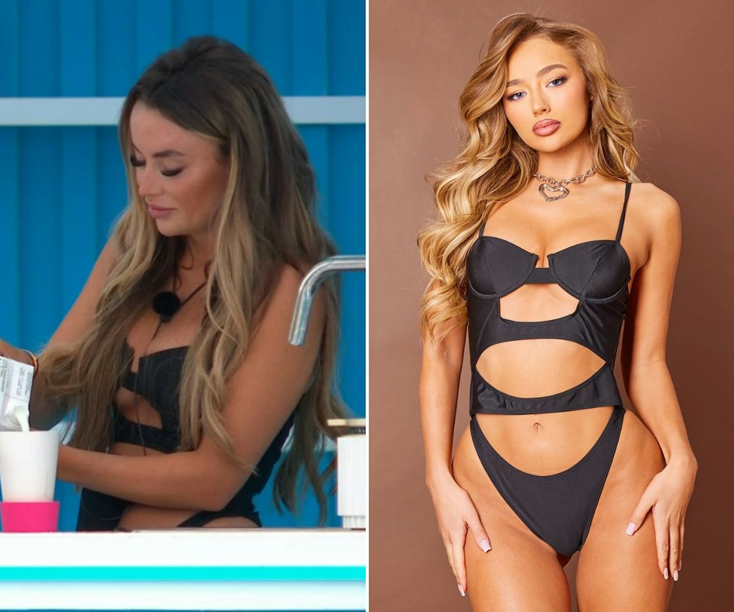 Harriett's Black Cut Out Swimsuit From Episode 11