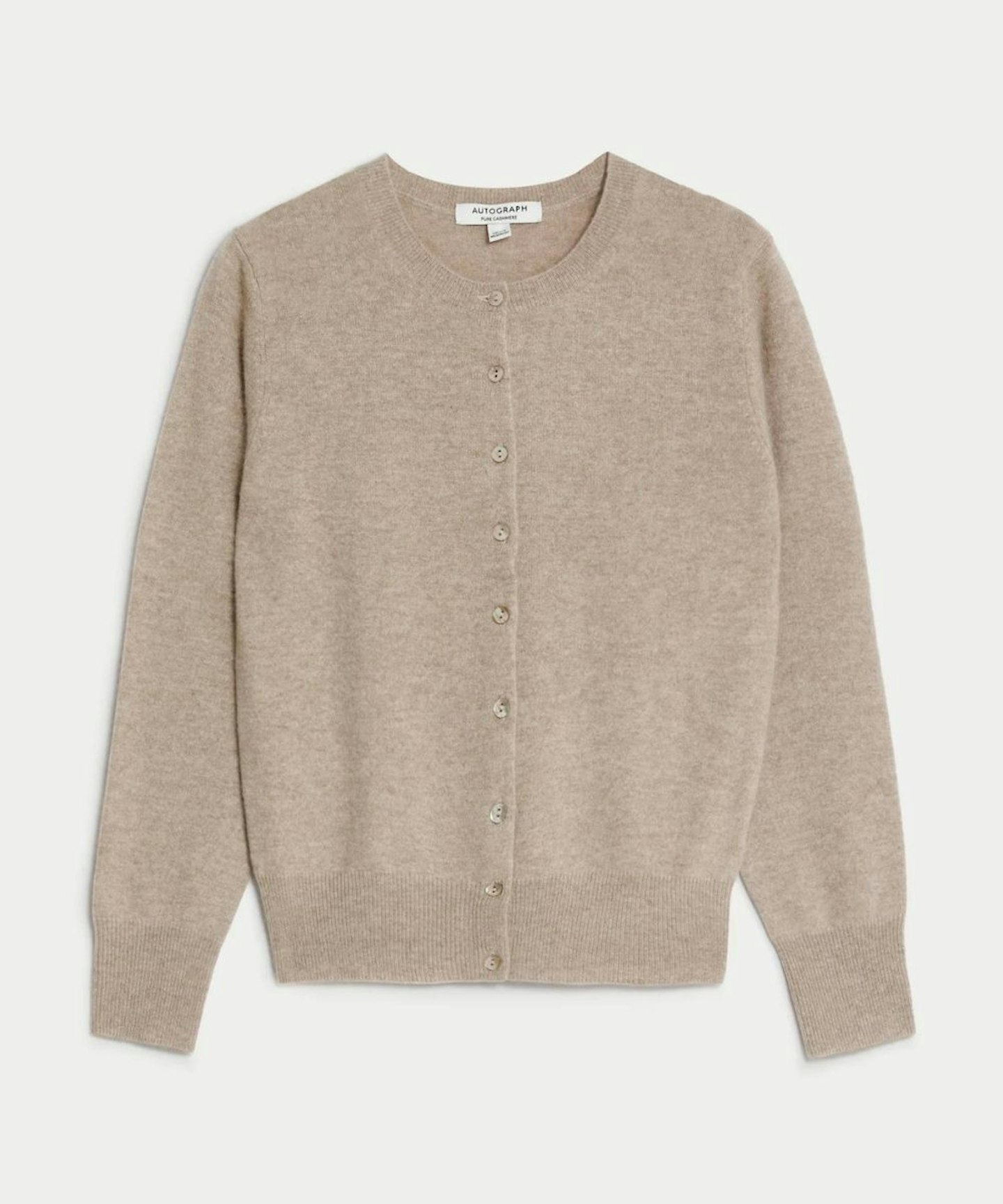 Autograph Pure Cashmere Crew Neck Cardigan