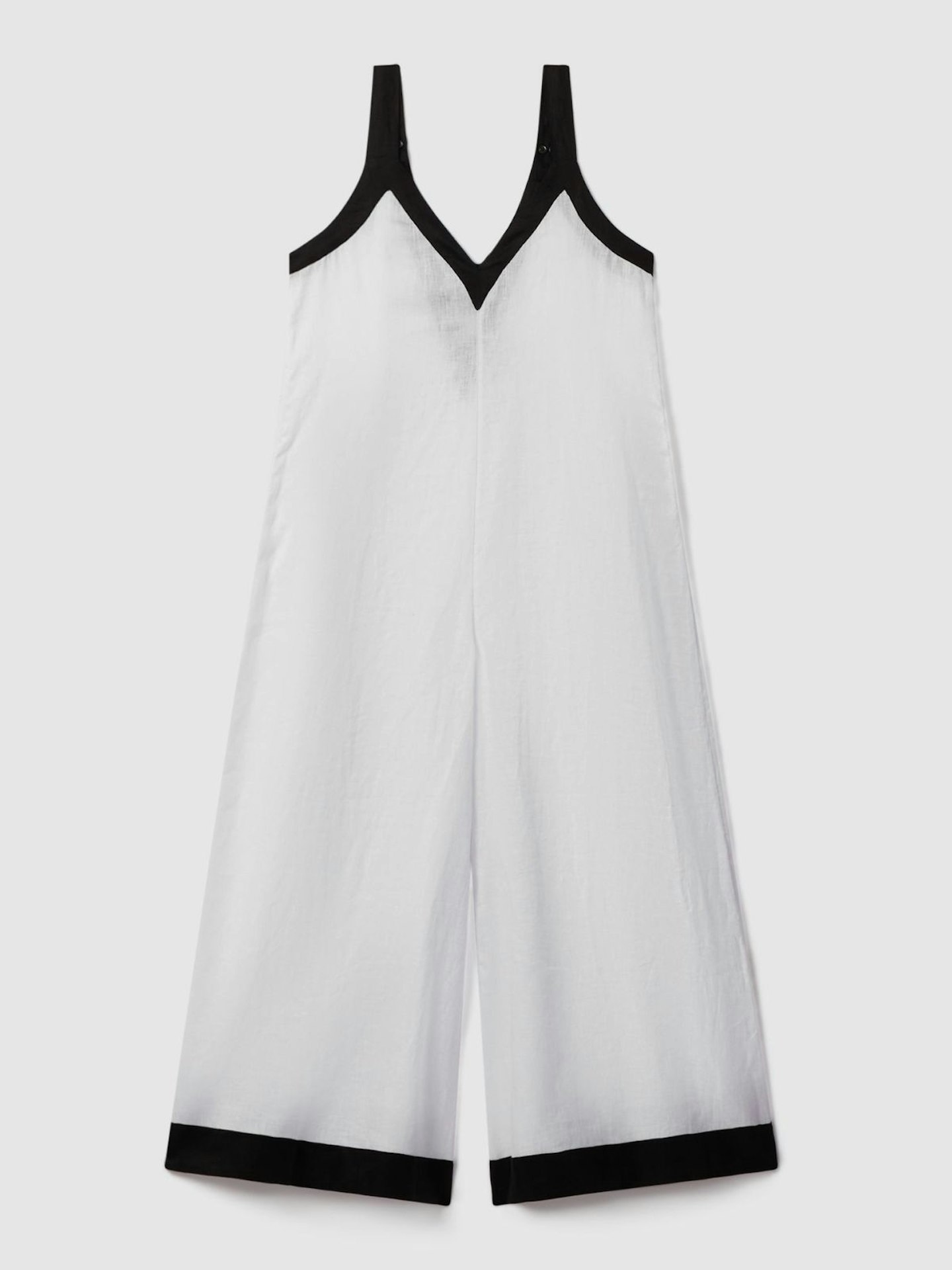 Reiss Aida Linen Wide Leg Jumpsuit